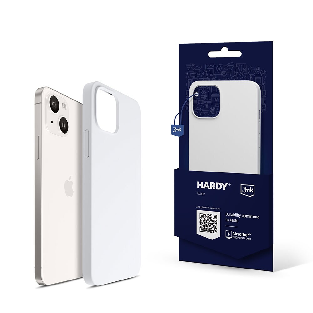 3mk Hardy Silicone MagCase til iPhone 14 Plus – hvid