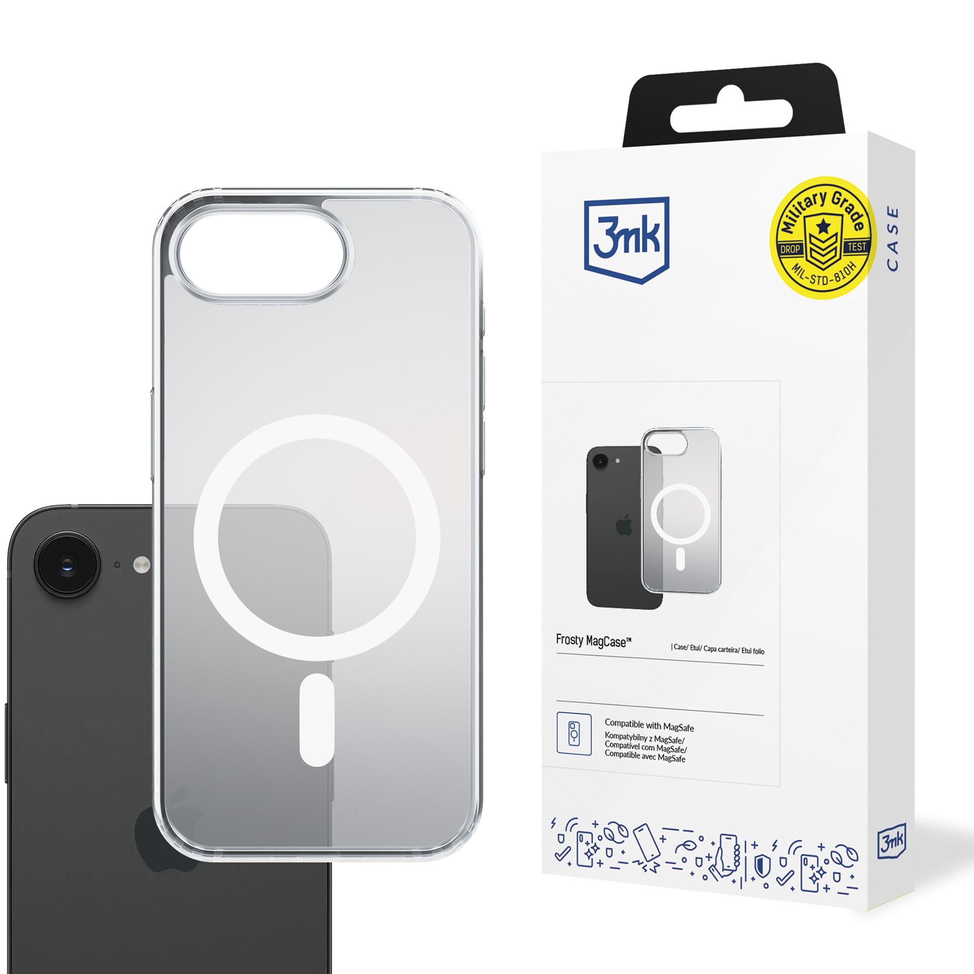 3mk Frosty MagCase til Apple iPhone 16E – Hvid