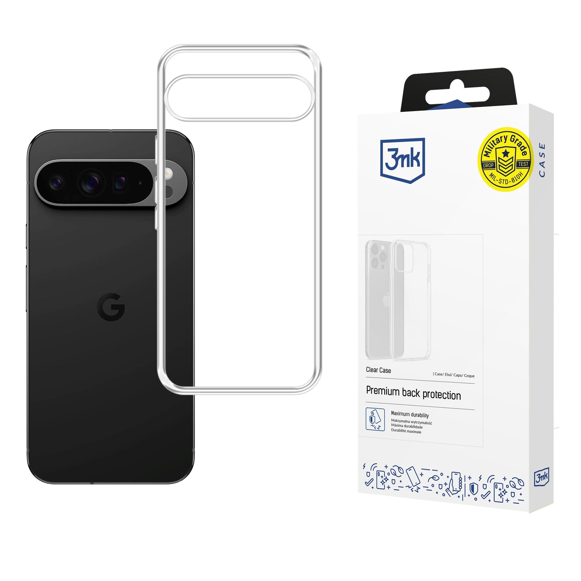 3mk gennemsigtigt cover til Google Pixel 10 Pro XL – gennemsigtigt