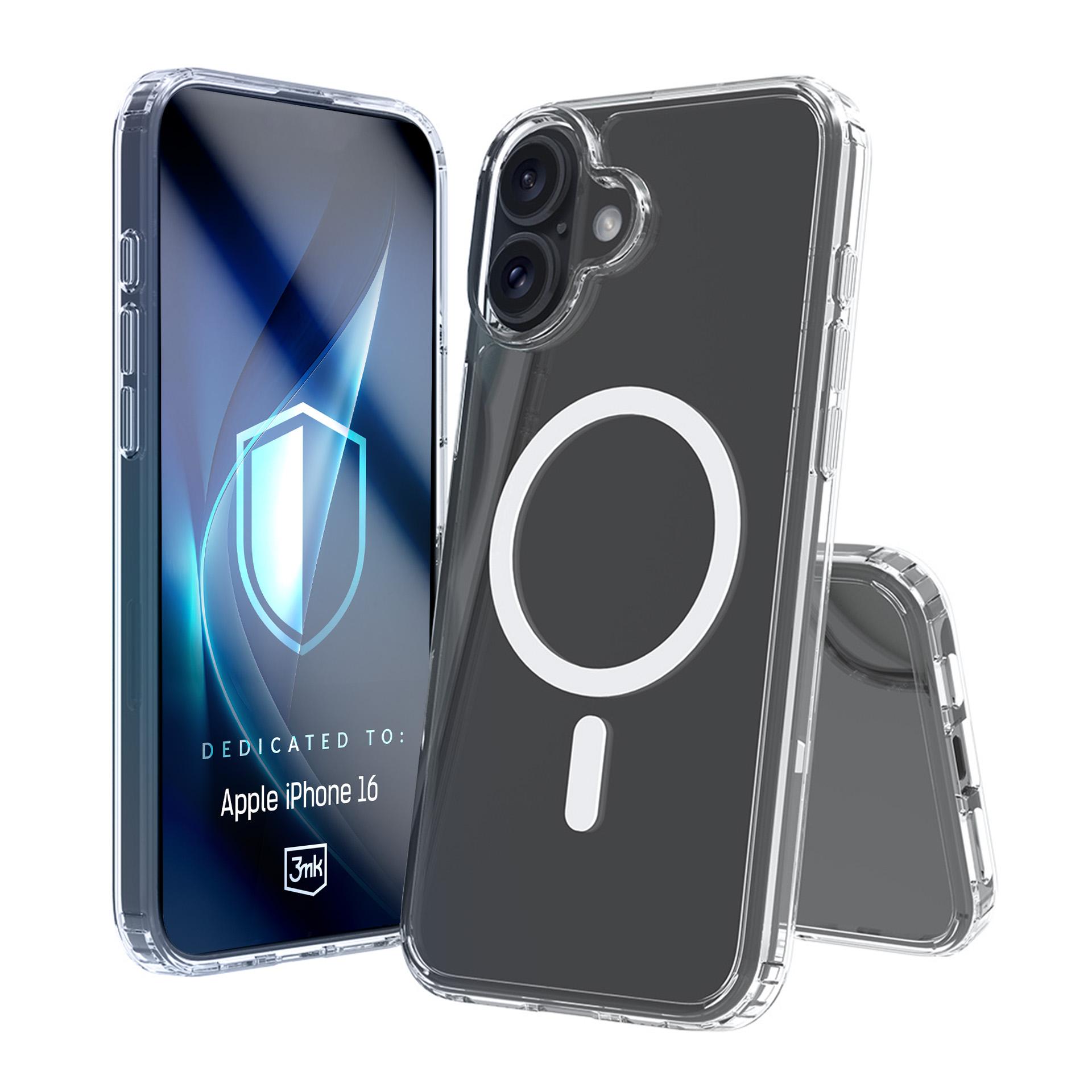 3mk Armor MagCase til iPhone 16 – gennemsigtig