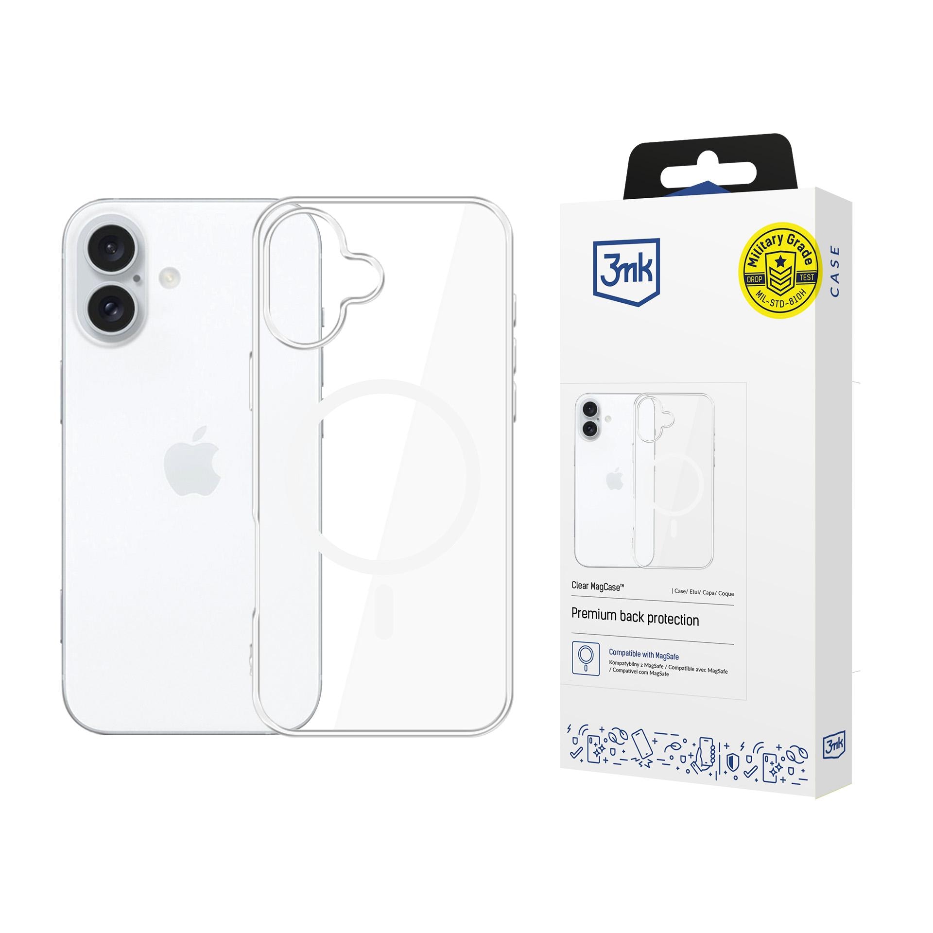 3mk Clear MagCase til Apple iPhone 17 – gennemsigtig