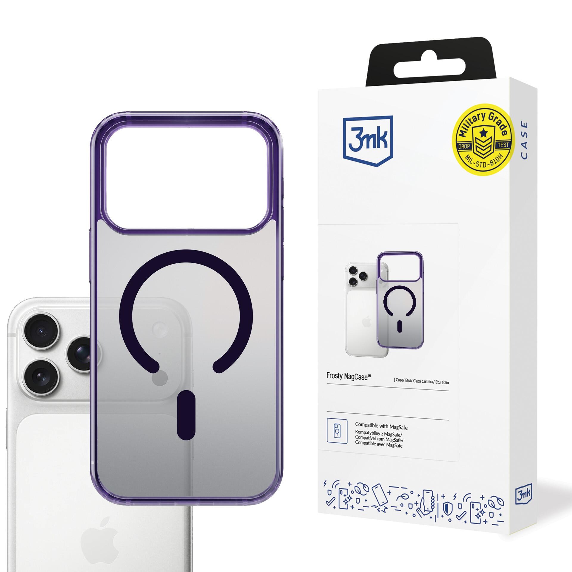 3mk Frosty MagCase til iPhone 17 Pro – Lilla