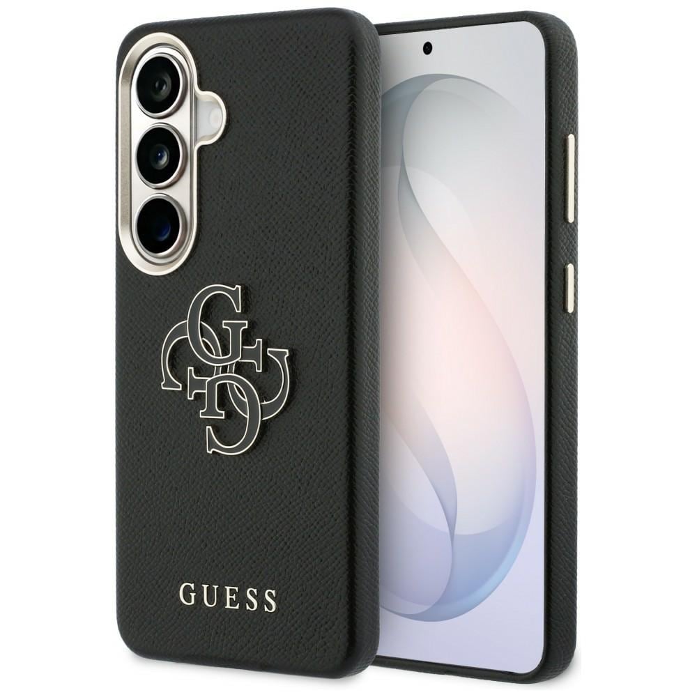 Guess Grained Big 4G Metal Logo-etui til Samsung Galaxy S26 – sort