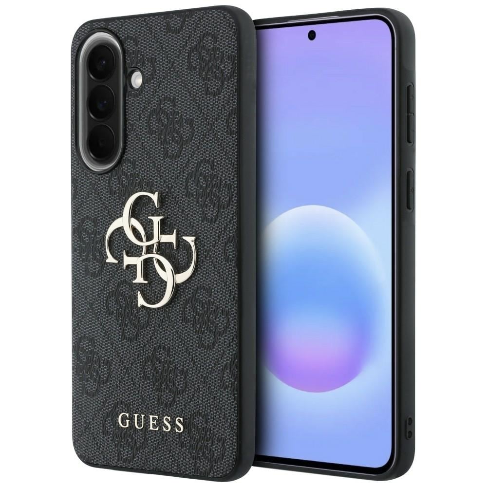 Guess læderetui med 4G-metal-logo til Samsung Galaxy A57 5G – sort