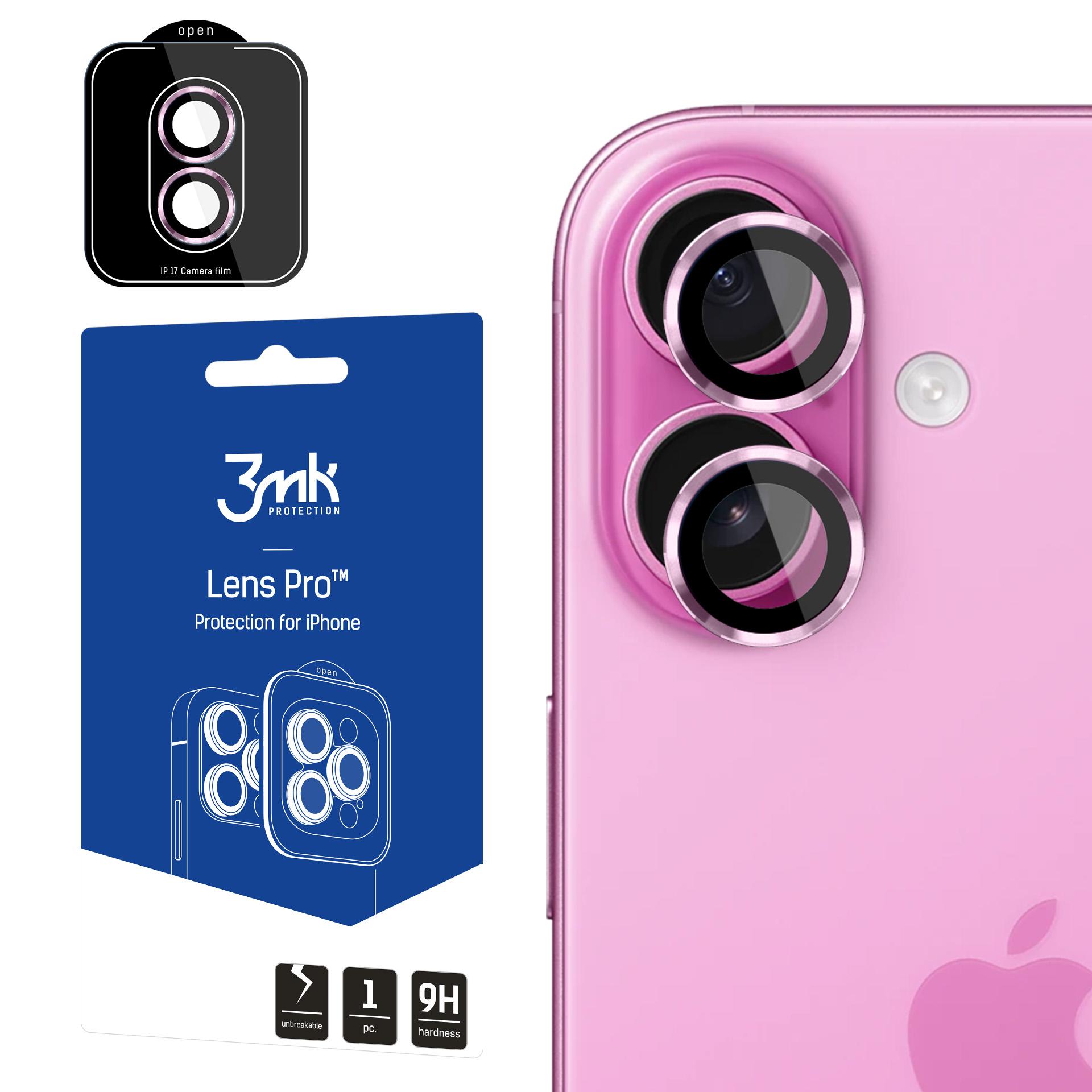 3mk Lens Protection Pro hærdet glas til iPhone 17 – Lilla
