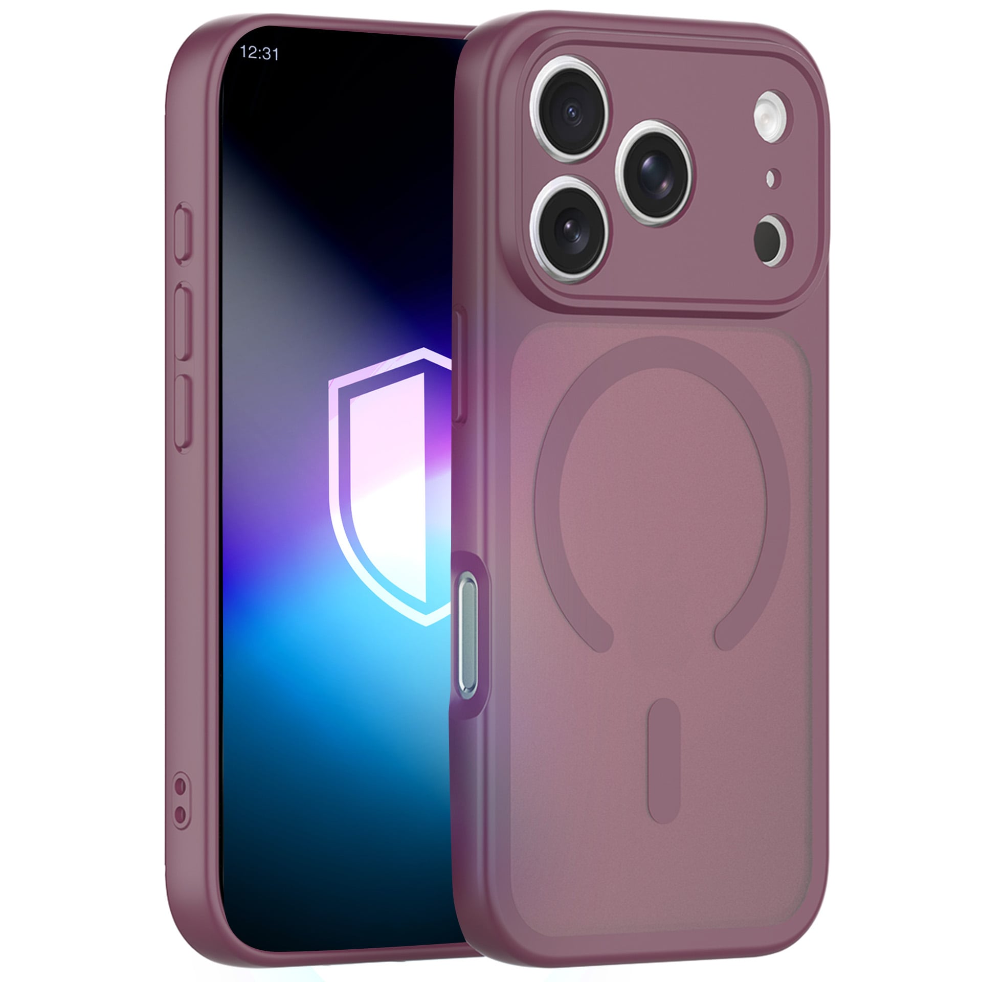 3mk Misty MagCase Deep Cherry-etui til iPhone 17 Pro Max / 18 Pro Max – burgunder