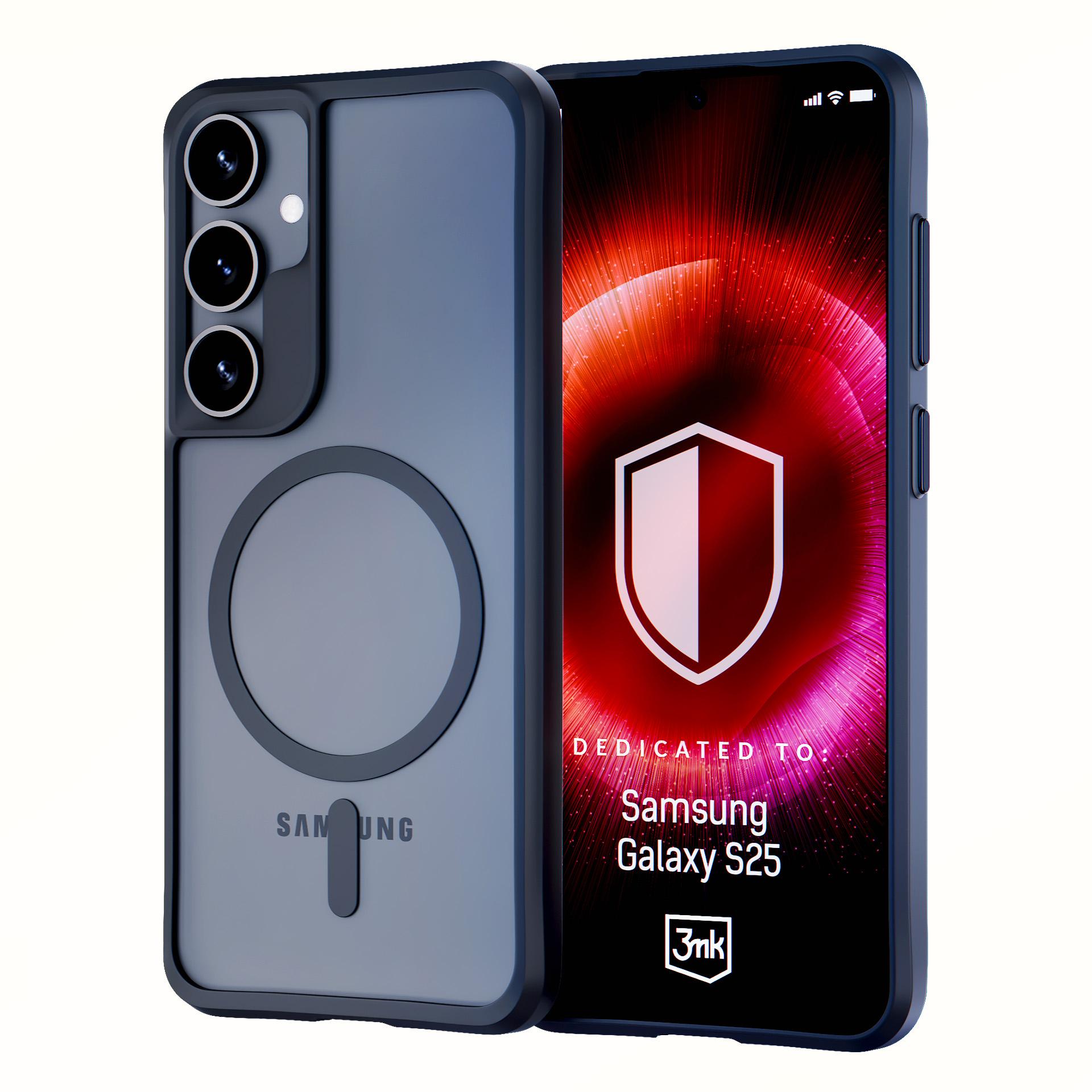 3mk Satin Armor MagCase til Samsung Galaxy S25 – Gennemsigtig