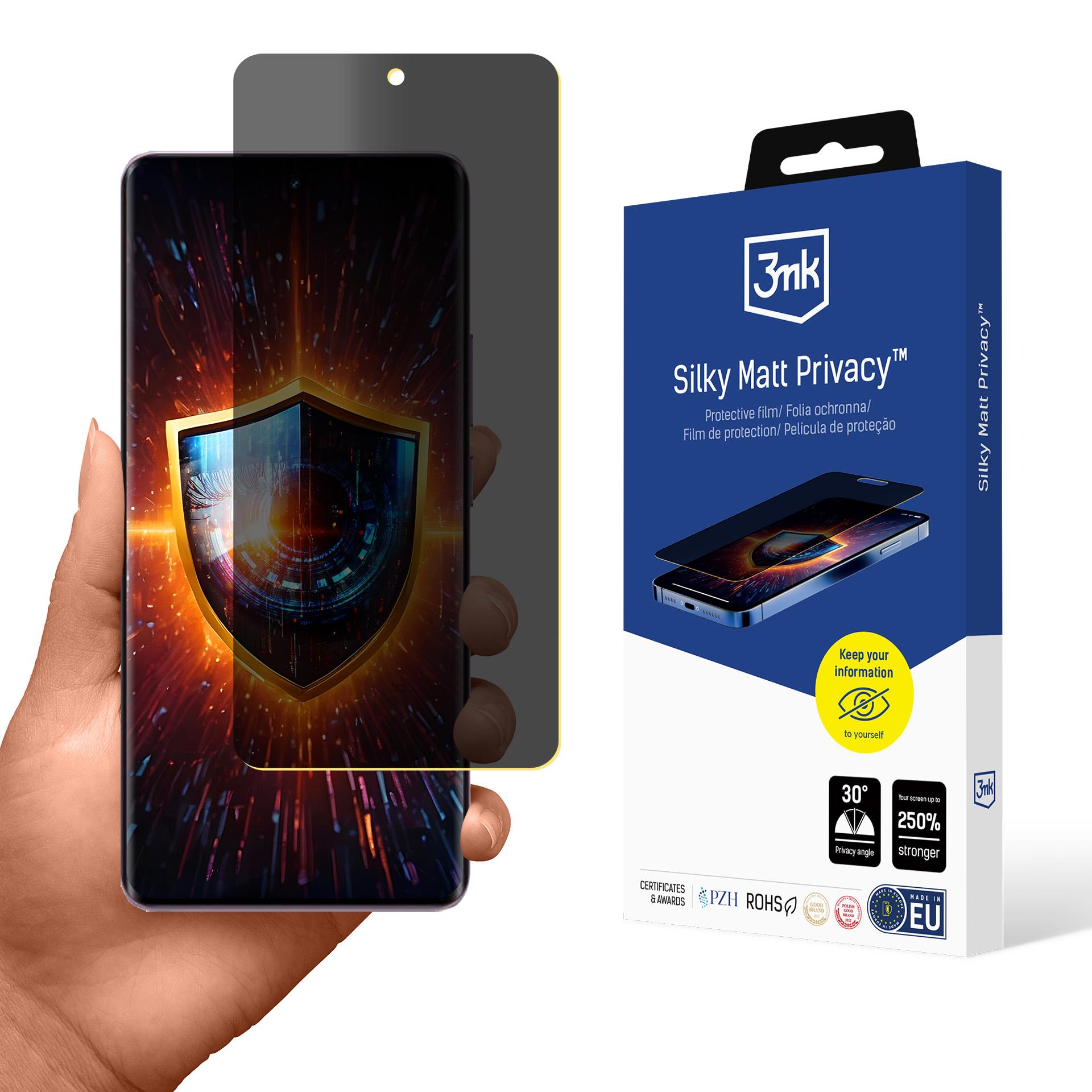 3mk Silky Matt privatlivsbeskyttende skærmbeskytter til Realme 14 Pro