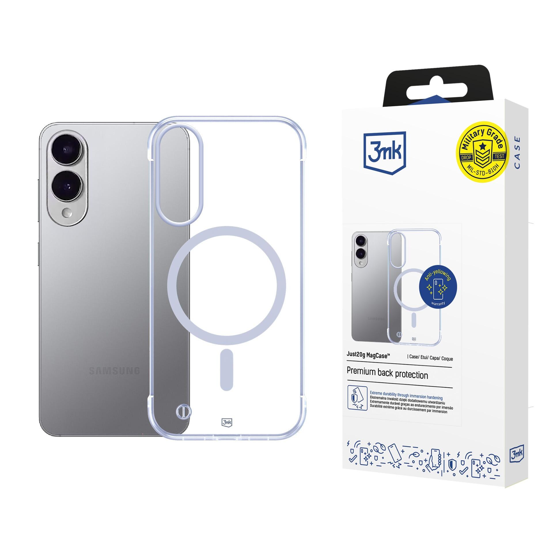 3mk Just20g MagCase til Samsung Galaxy S25 Edge – gennemsigtig