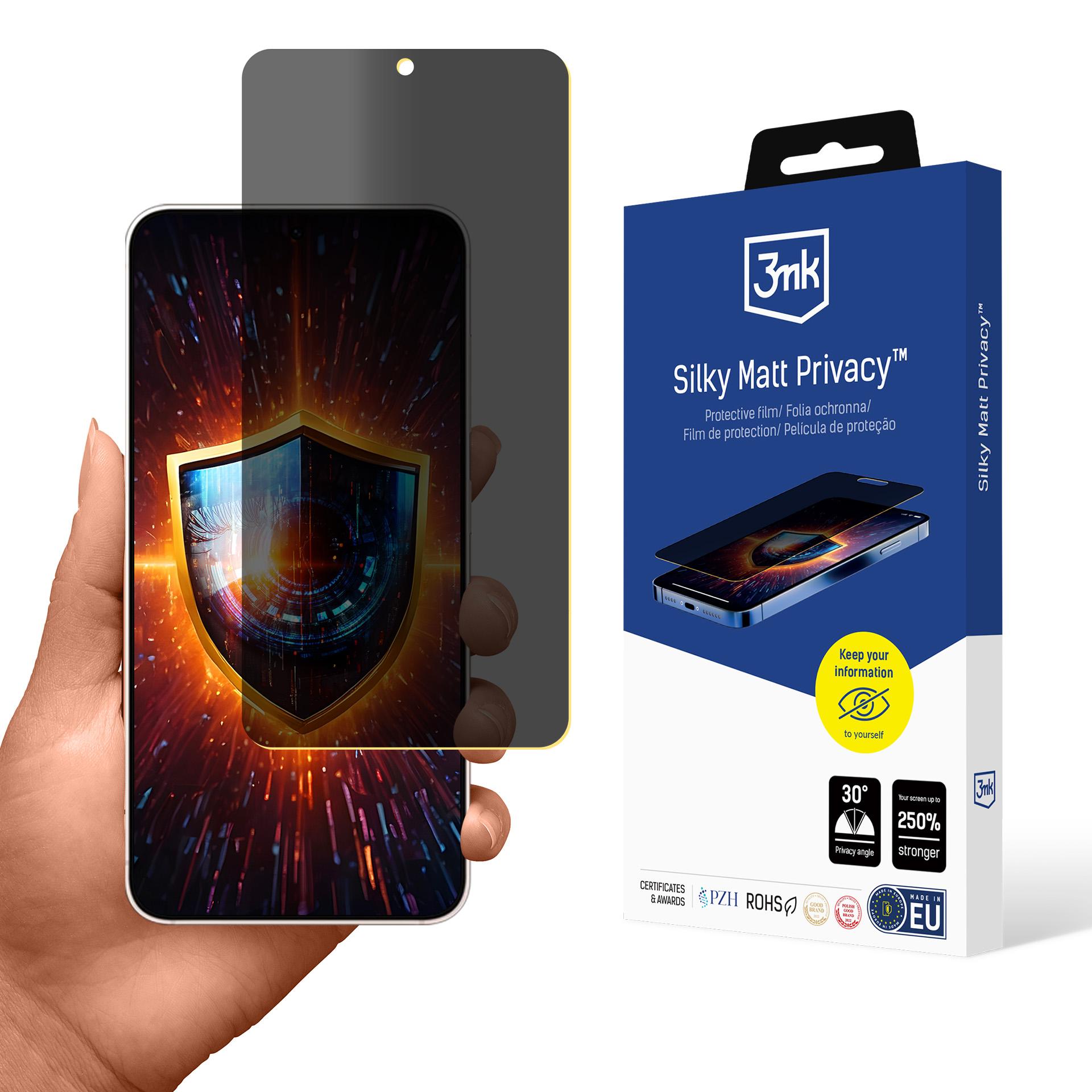 3mk Silky Matt privatlivsbeskyttende skærmbeskytter til Samsung Galaxy S25 Edge