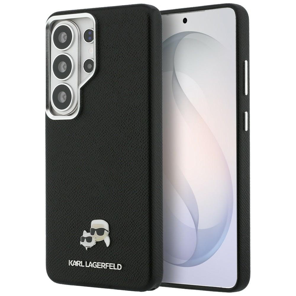 Karl Lagerfeld Saffiano KC Metal Logo MagSafe-etui til Samsung Galaxy S26 Ultra – Sort