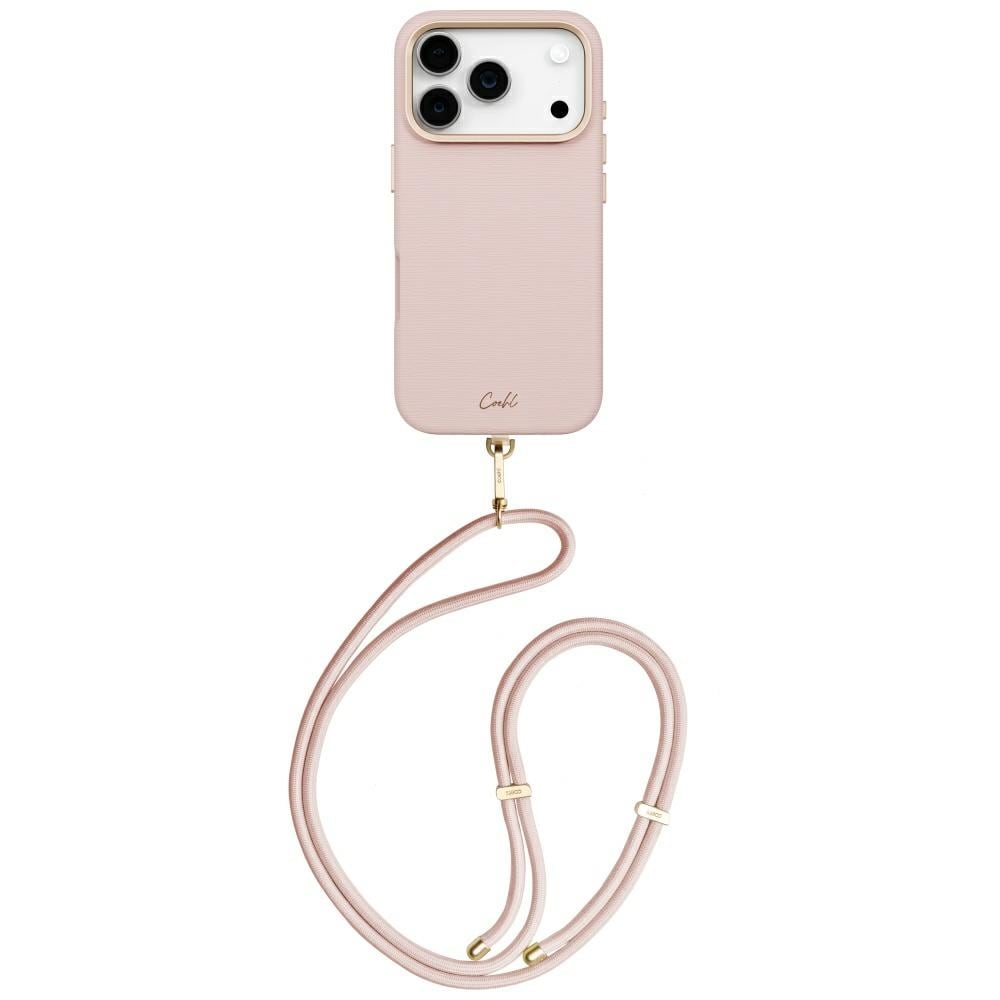 Uniq Coehl Mirelle magnetisk opladningsetui til iPhone 17 Pro – lyserød