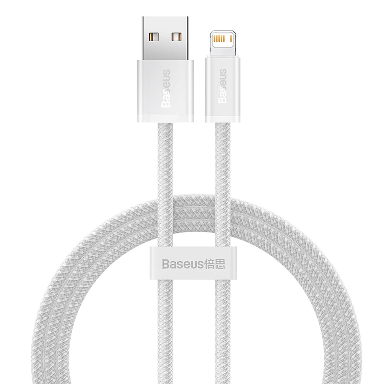 Baseus Dynamic Series 2,4 A USB-A – Lightning-kabel 1 m – hvid
