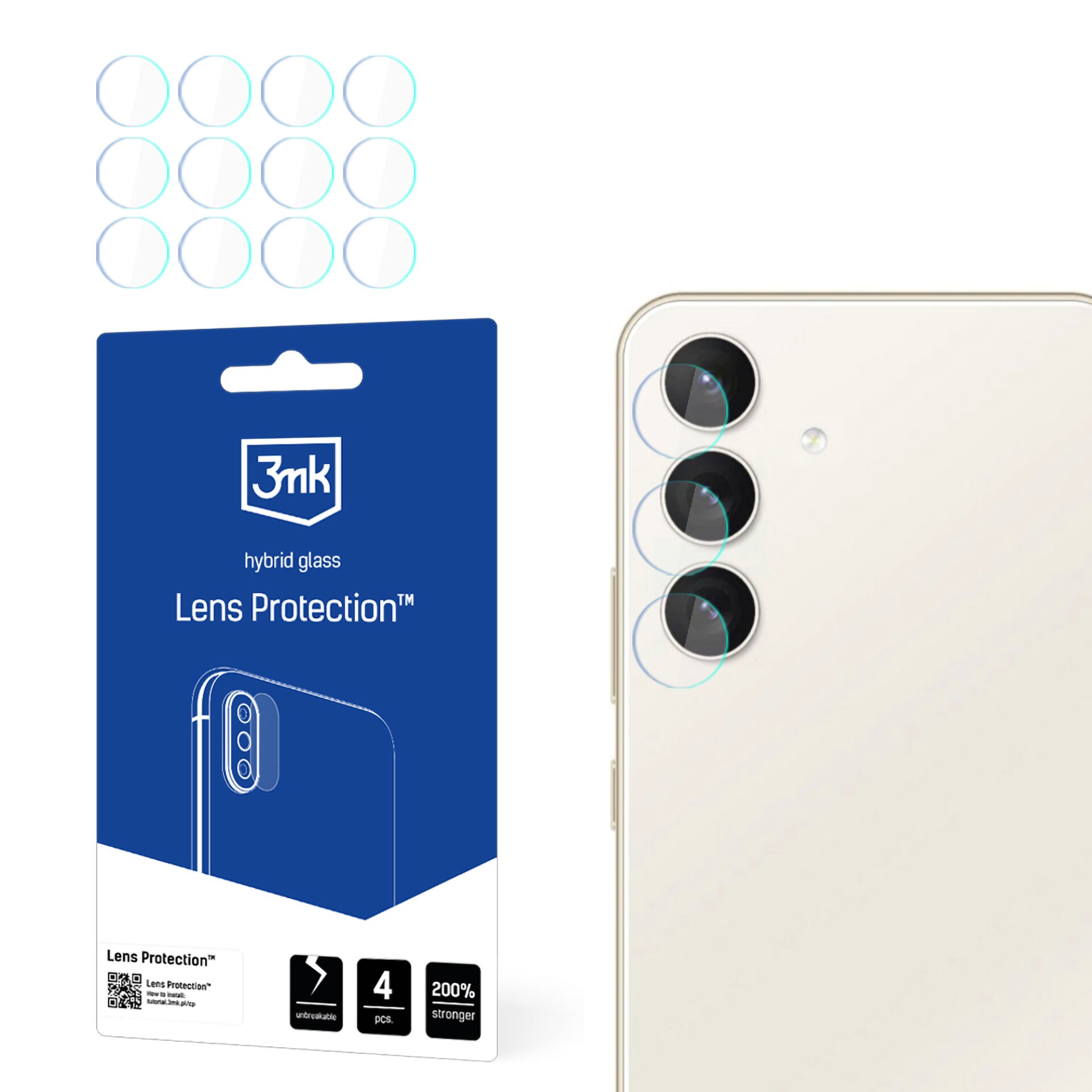 3mk Lens Protection™ hybridkamera-glas til Samsung Galaxy S24+