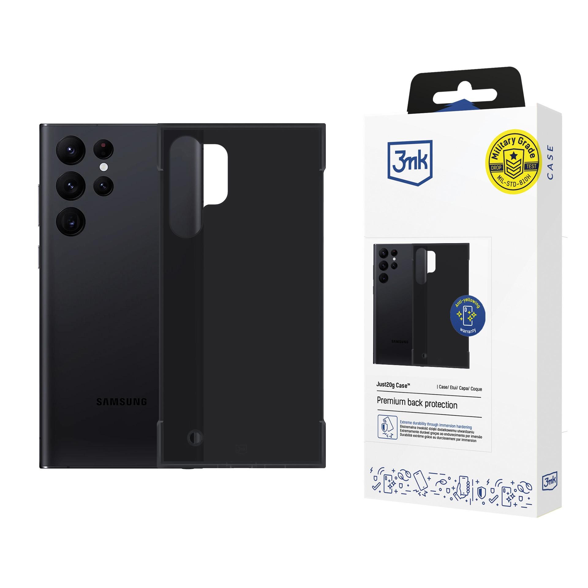 3mk Just20g mat etui til Samsung Galaxy S24 Ultra – mat sort