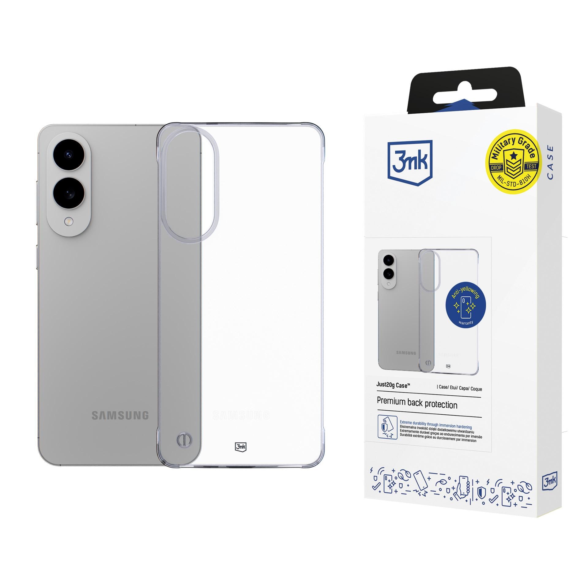 3mk Just20g gennemsigtigt cover til Samsung Galaxy S25 Edge – gennemsigtigt