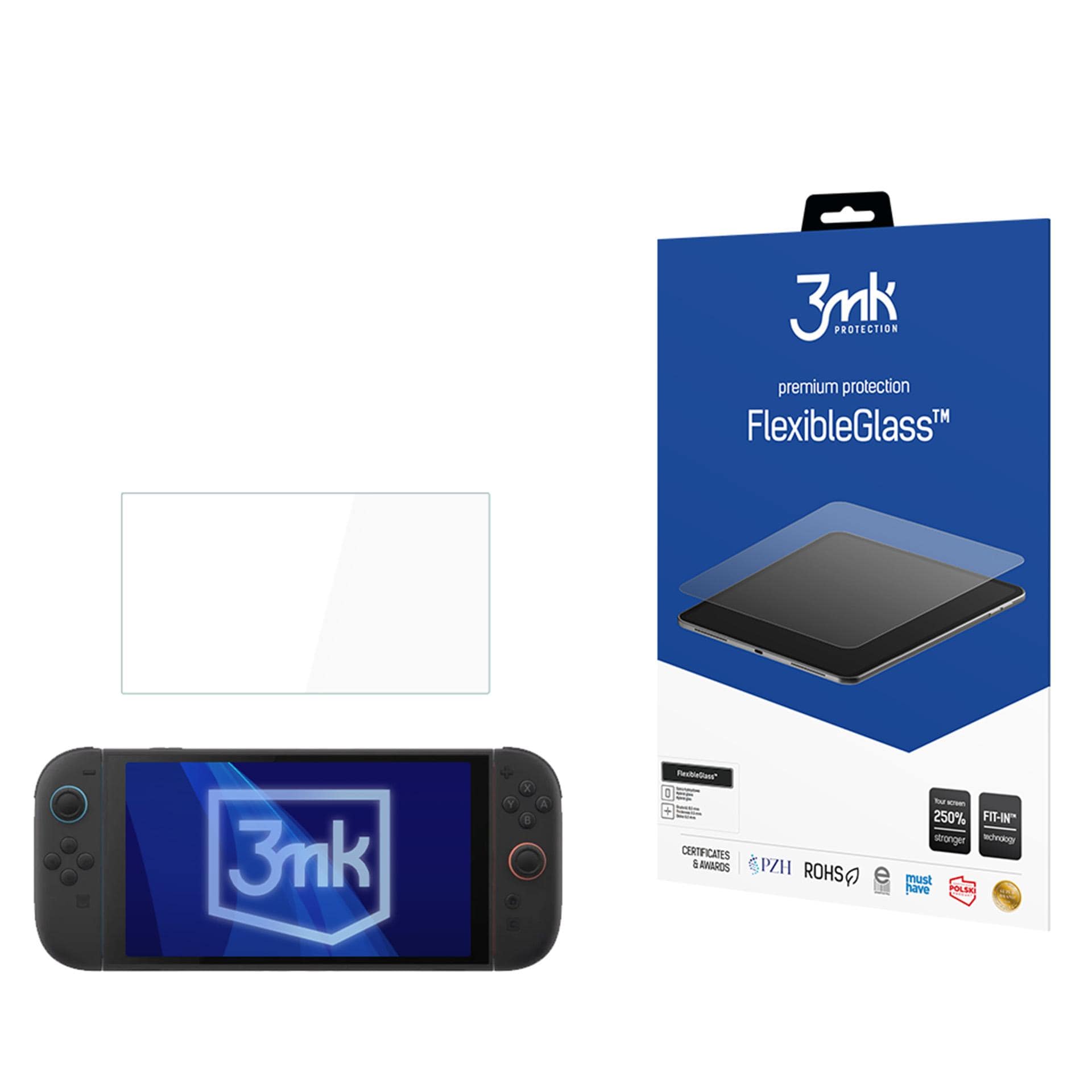 3mk FlexibleGlass hybridglas til Nintendo Switch 2 – op til 11"