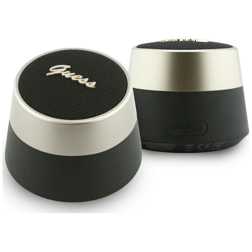 Guess 5W Bluetooth-højttaler med metallogo – sort