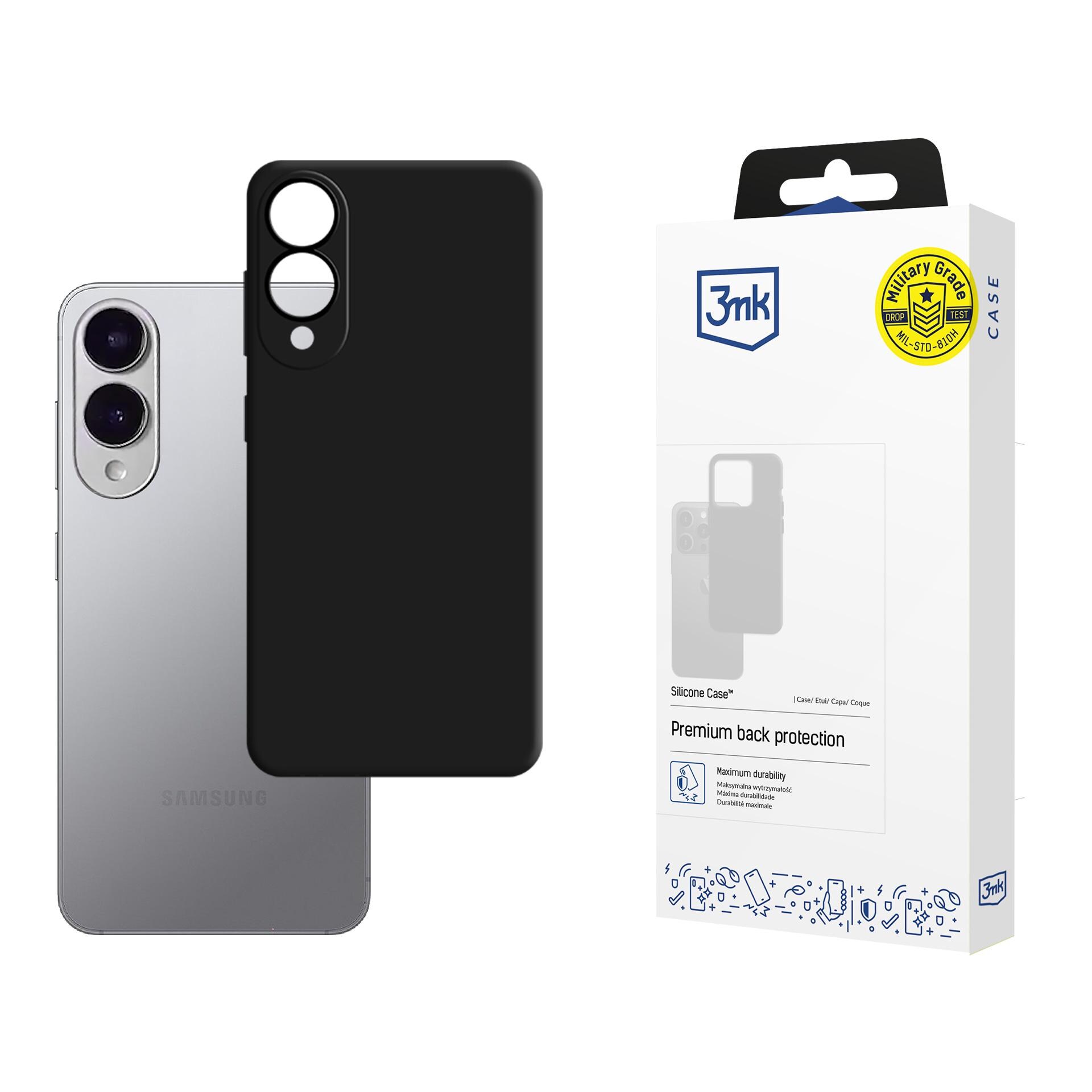 3mk silikoneetui til Samsung Galaxy S25 Edge – sort