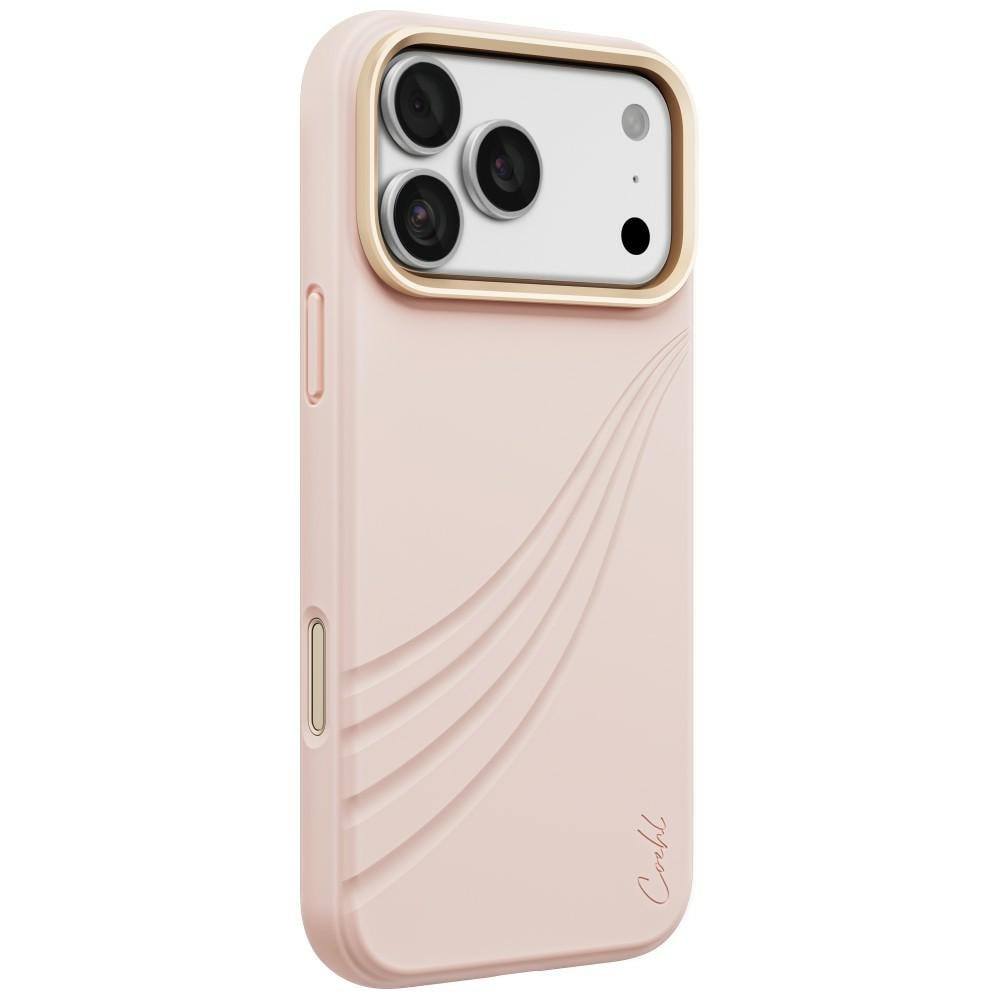 Uniq Coehl Serina magnetisk opladningsetui til iPhone 18 Pro Max / 17 Pro Max – lyserød