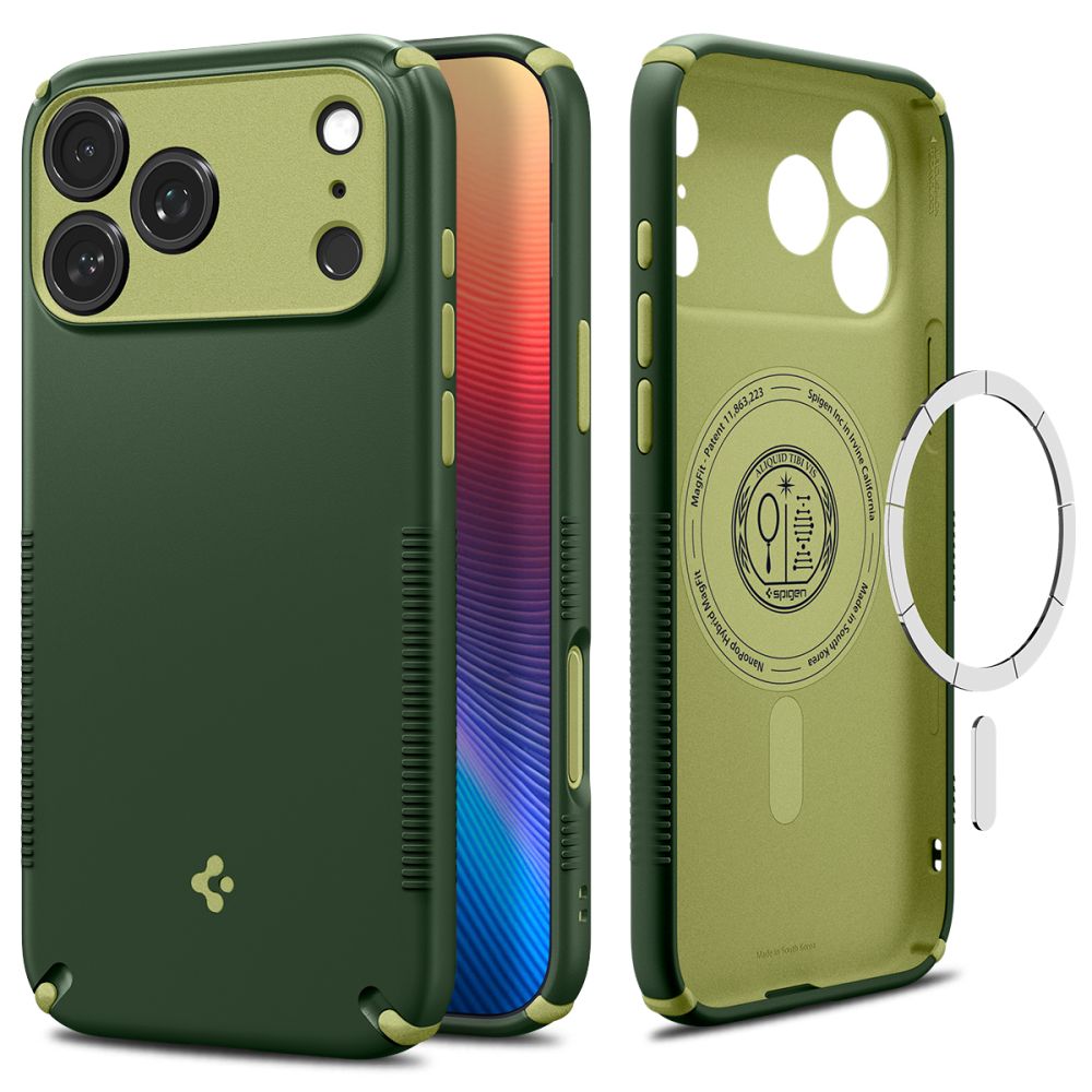 Spigen Nano Pop MagSafe-etui til iPhone 18 Pro Max / 17 Pro Max – Grøn