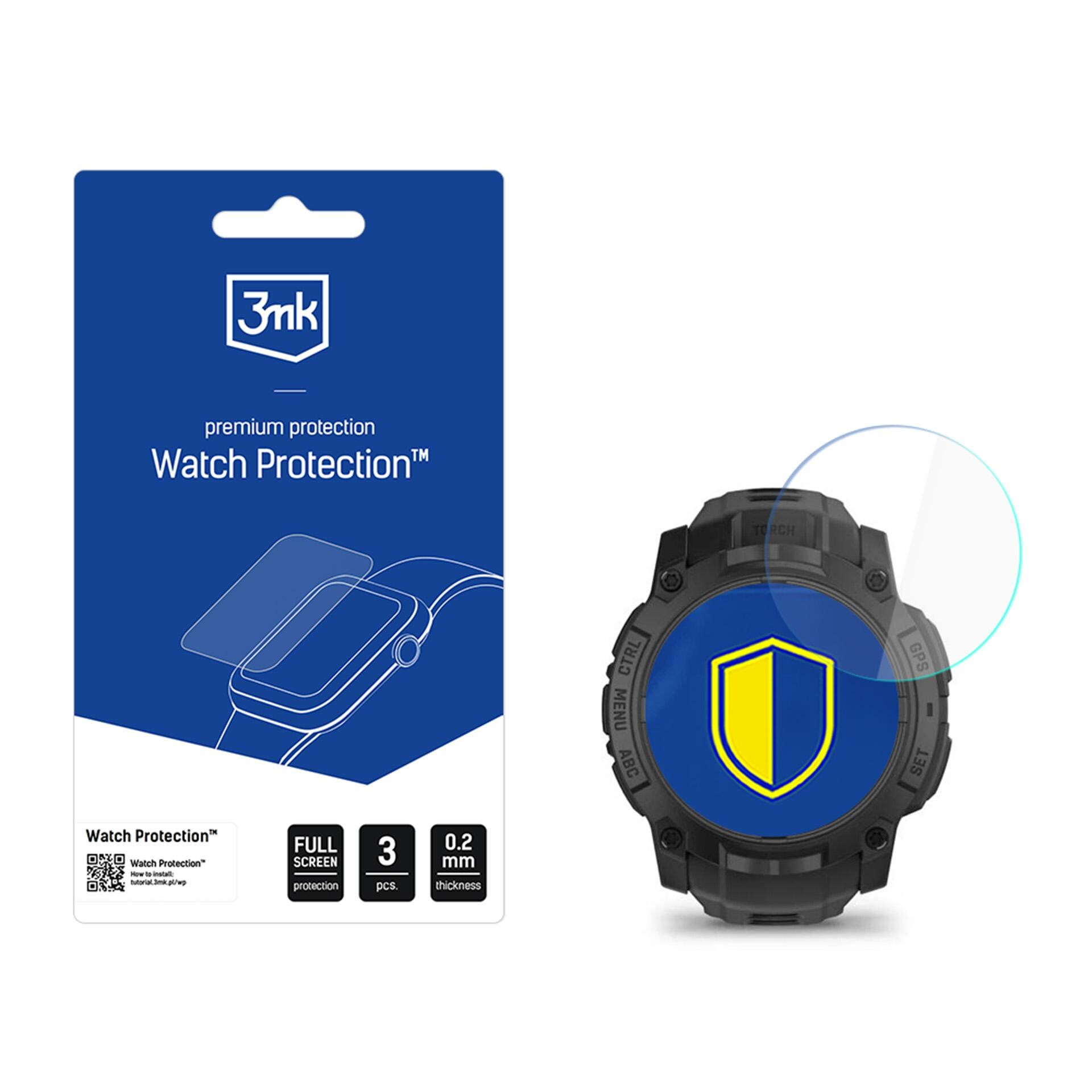 3mk Watch Protection FlexibleGlass skærmbeskytter til Garmin Instinct 3 Tactical Edition 50 mm