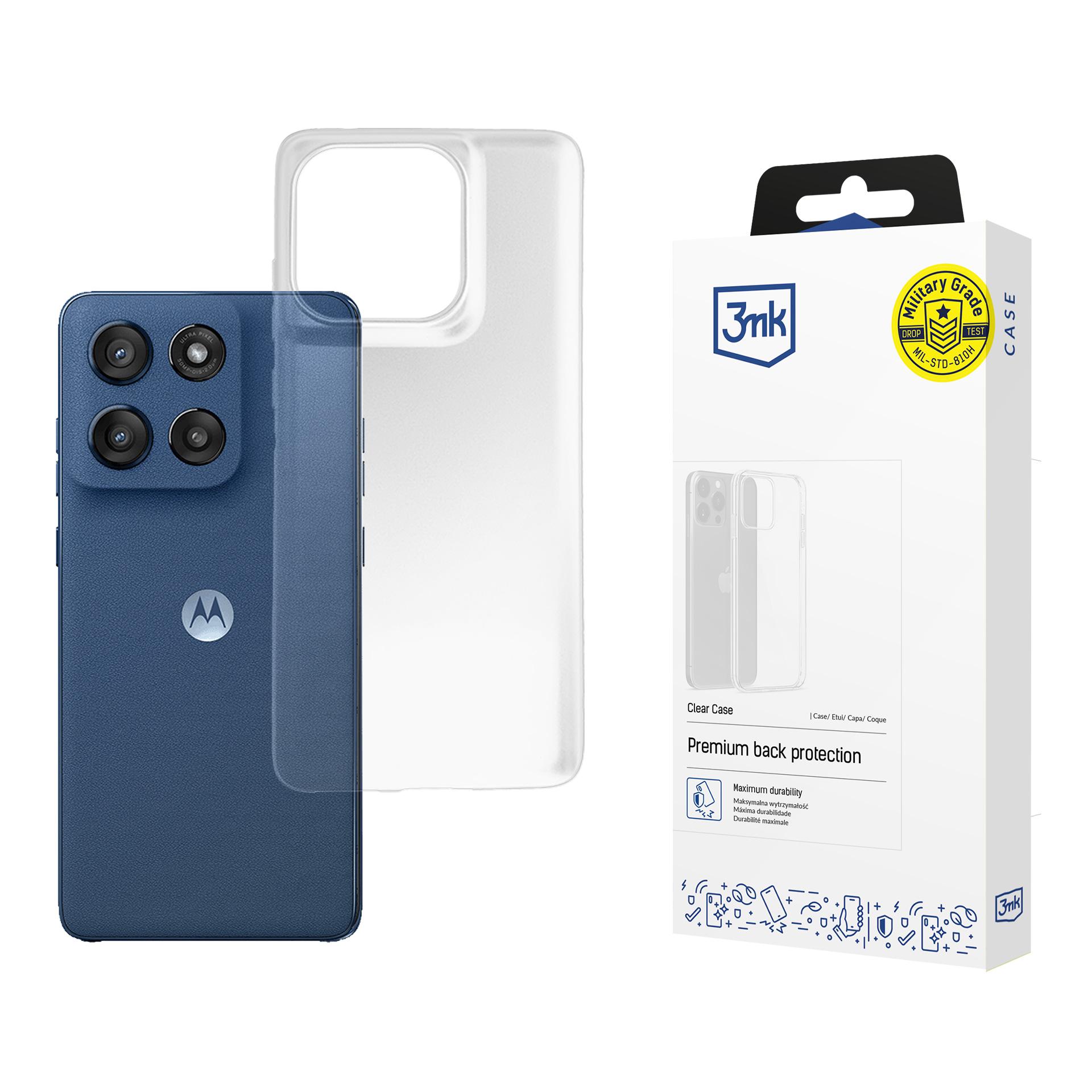 3mk gennemsigtigt cover til Motorola Moto Edge 60 / 60 Fusion – gennemsigtigt