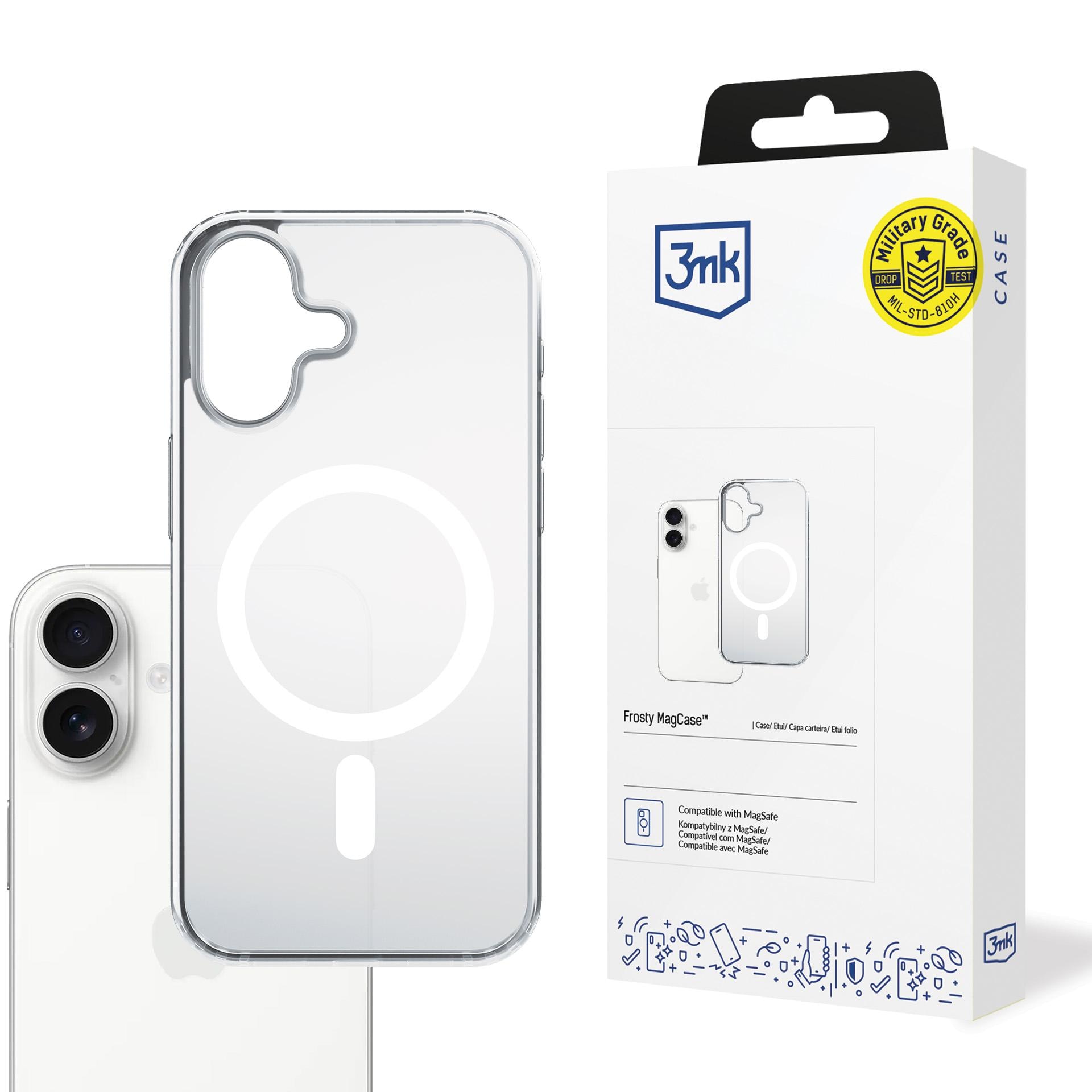 3mk Frosty MagCase til iPhone 17 – hvid