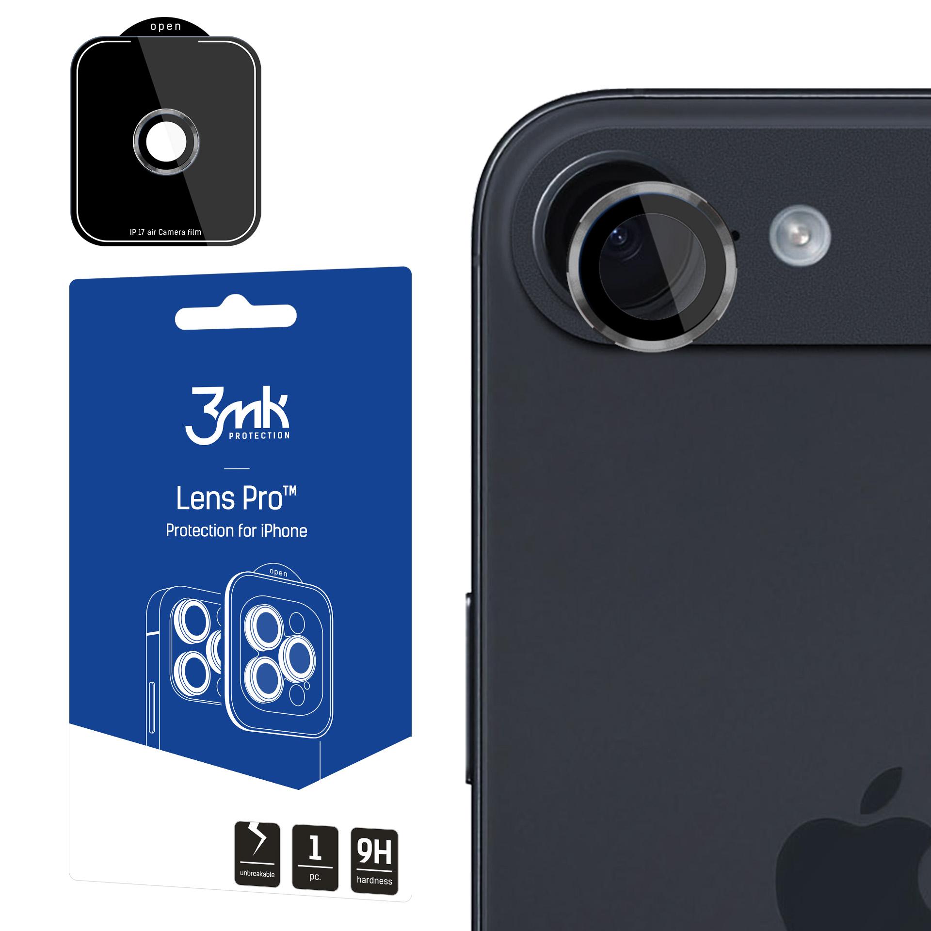 3mk Lens Protection Pro hærdet glas til iPhone 17 Air – grå