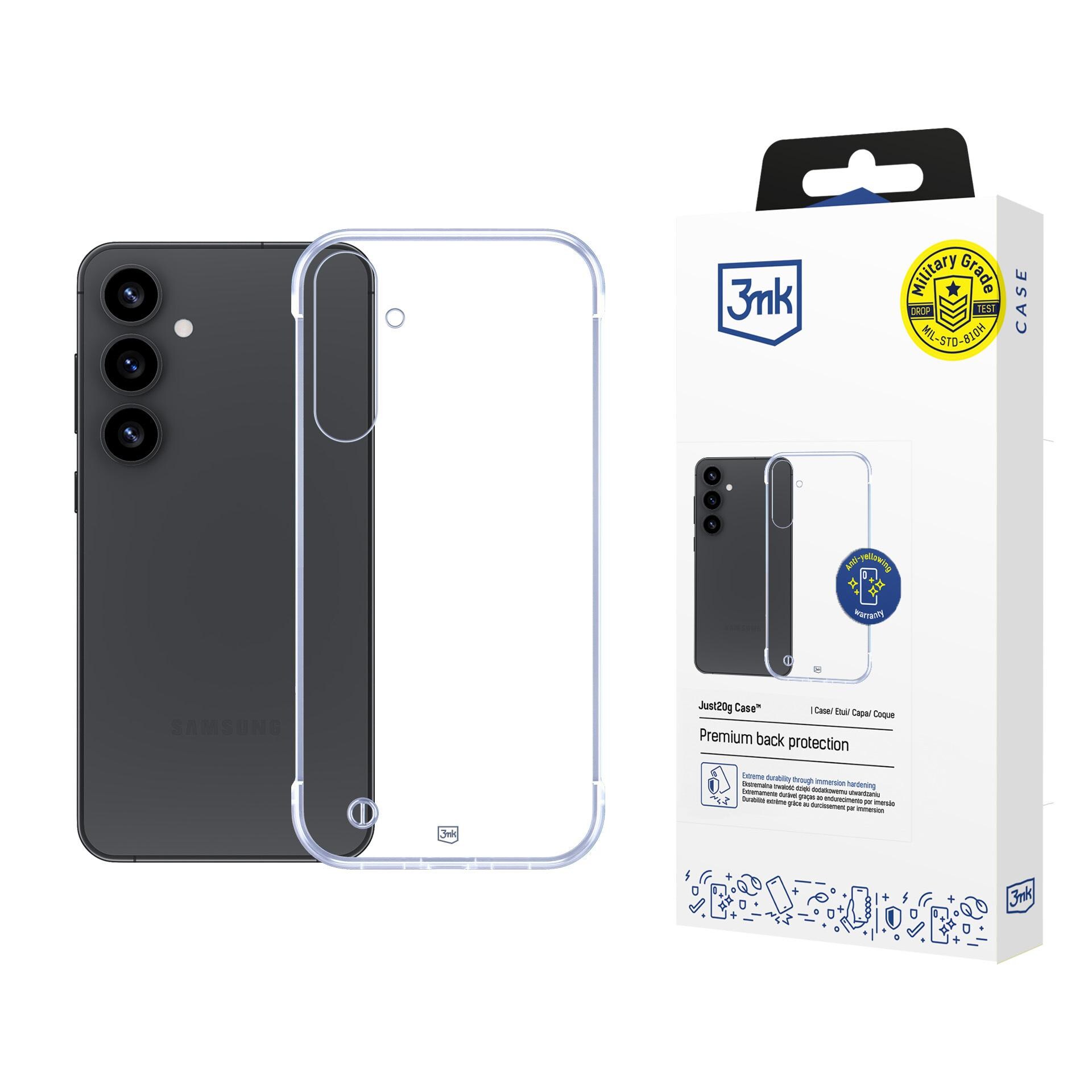 3mk Just20g gennemsigtigt cover til Samsung Galaxy S25+ – gennemsigtigt