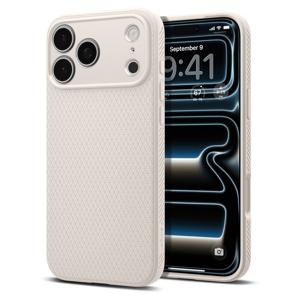 Spigen Liquid Air-etui til iPhone 18 Pro / 17 Pro – Titanium