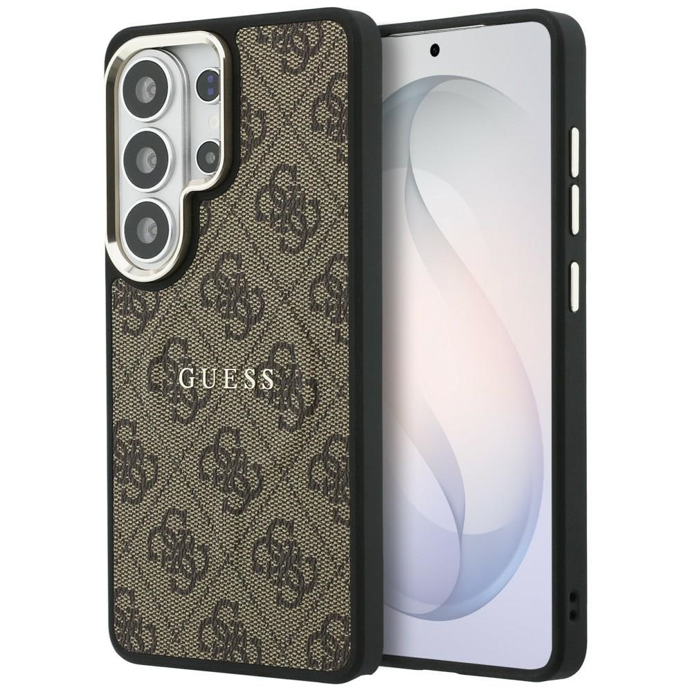 Guess 4G præget ring MagSafe-etui til Samsung Galaxy S26 Ultra – brun