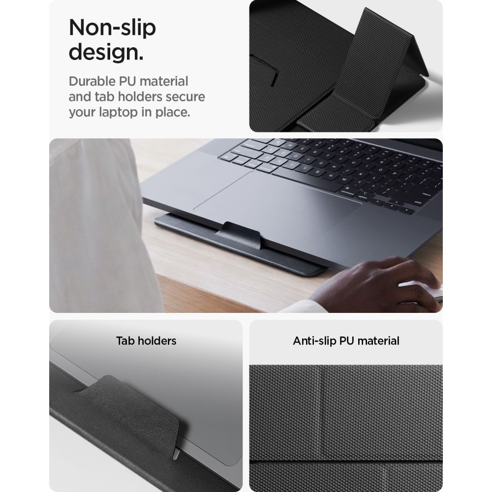 Spigen SlimFold LD201-S8 bærbarstativ – grå