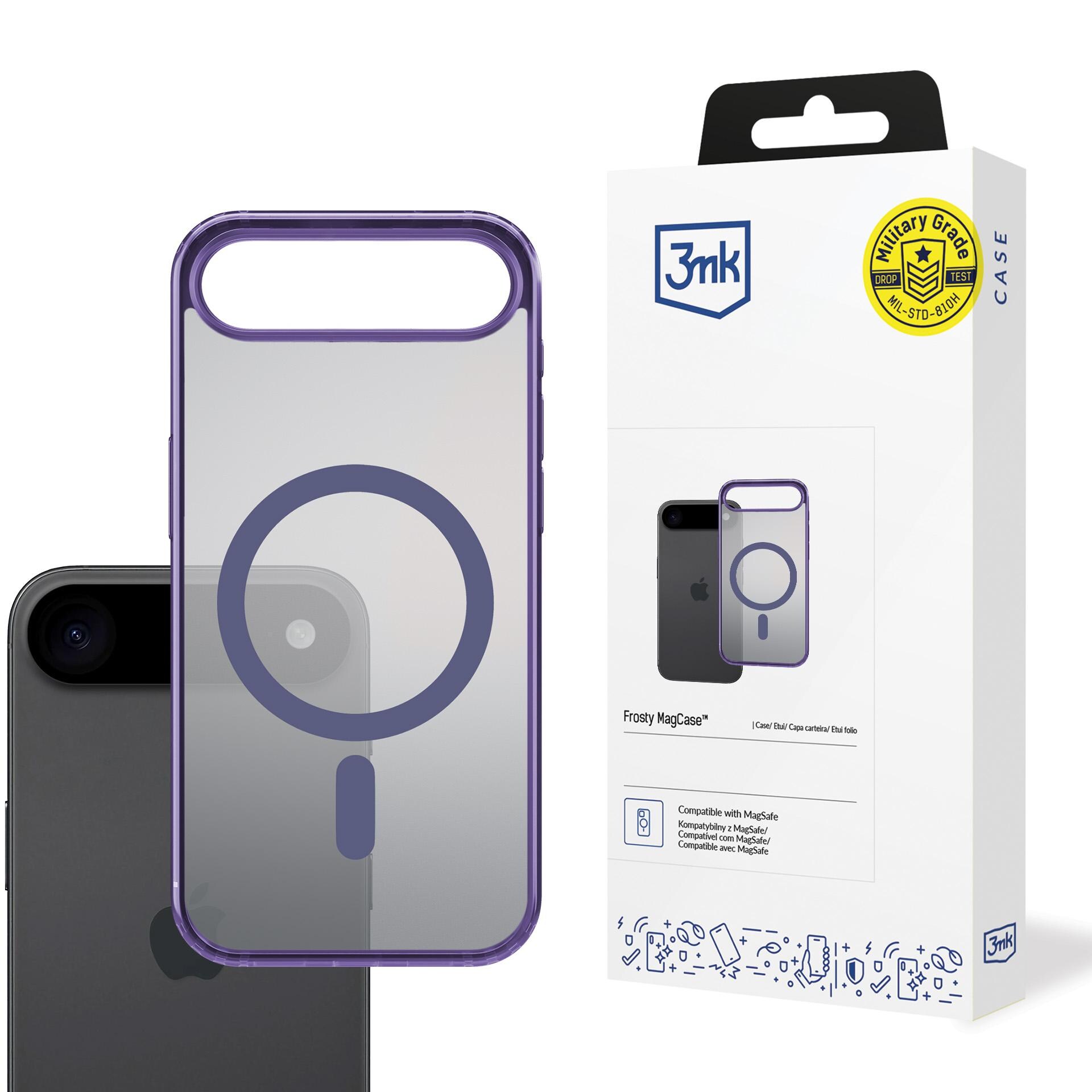 3mk Frosty MagCase til iPhone 17 Air – Lilla