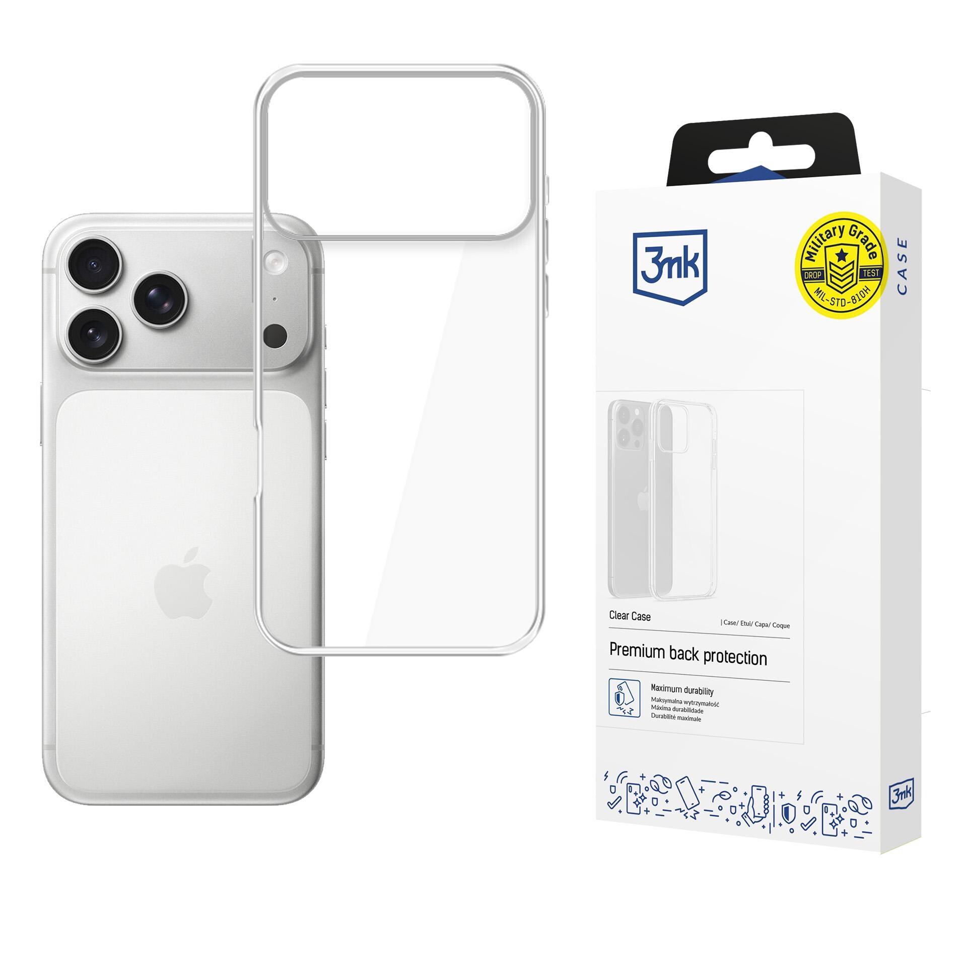 3mk gennemsigtigt cover til Apple iPhone 17 Pro Max – gennemsigtigt