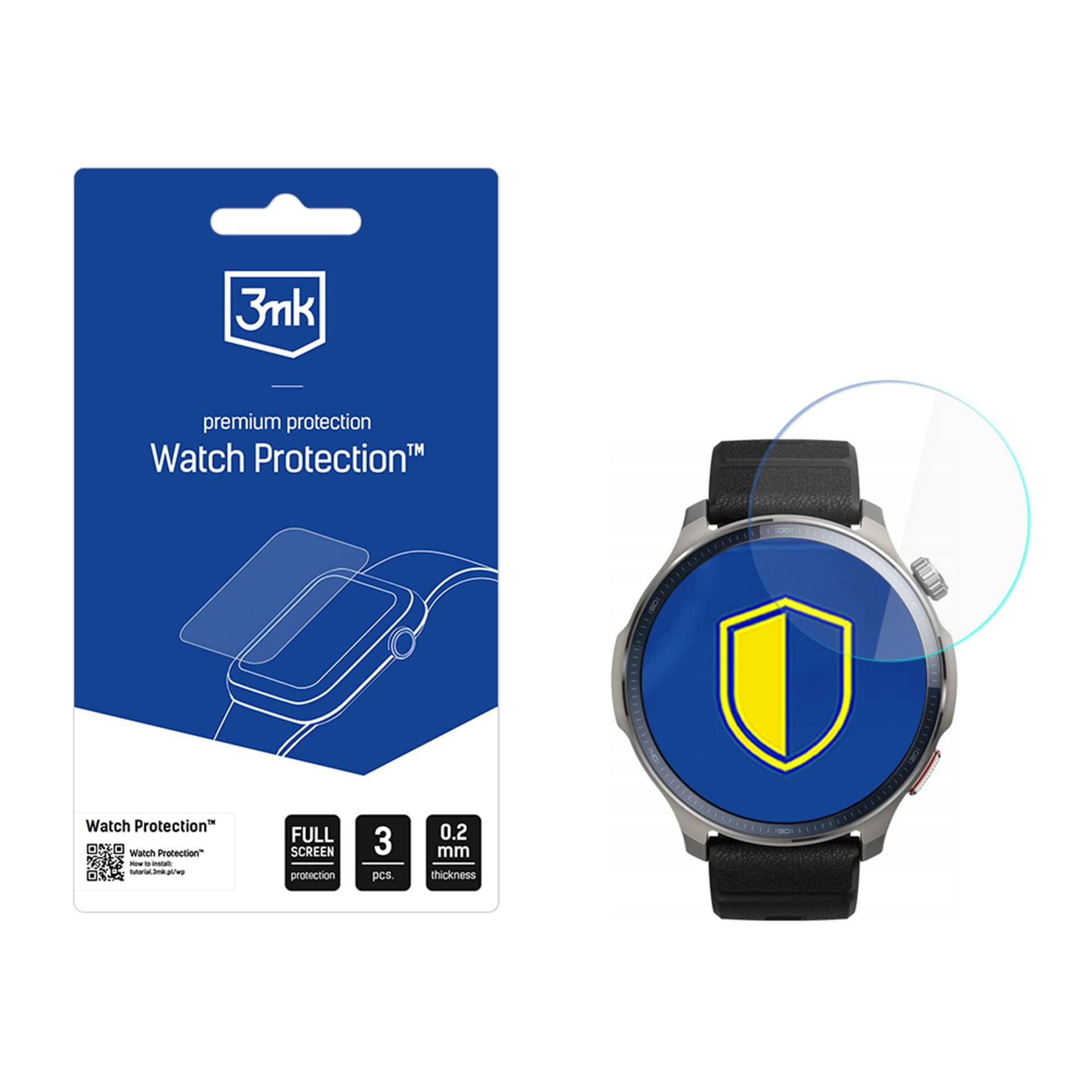 3mk Watch Protection ARC-skærmbeskyttelsesfilm til Amazfit Balance 2