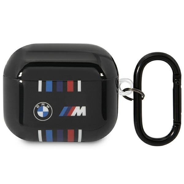 BMW BMA322SWTK AirPods 3. generation etui, sort/sort med flere farvede striber