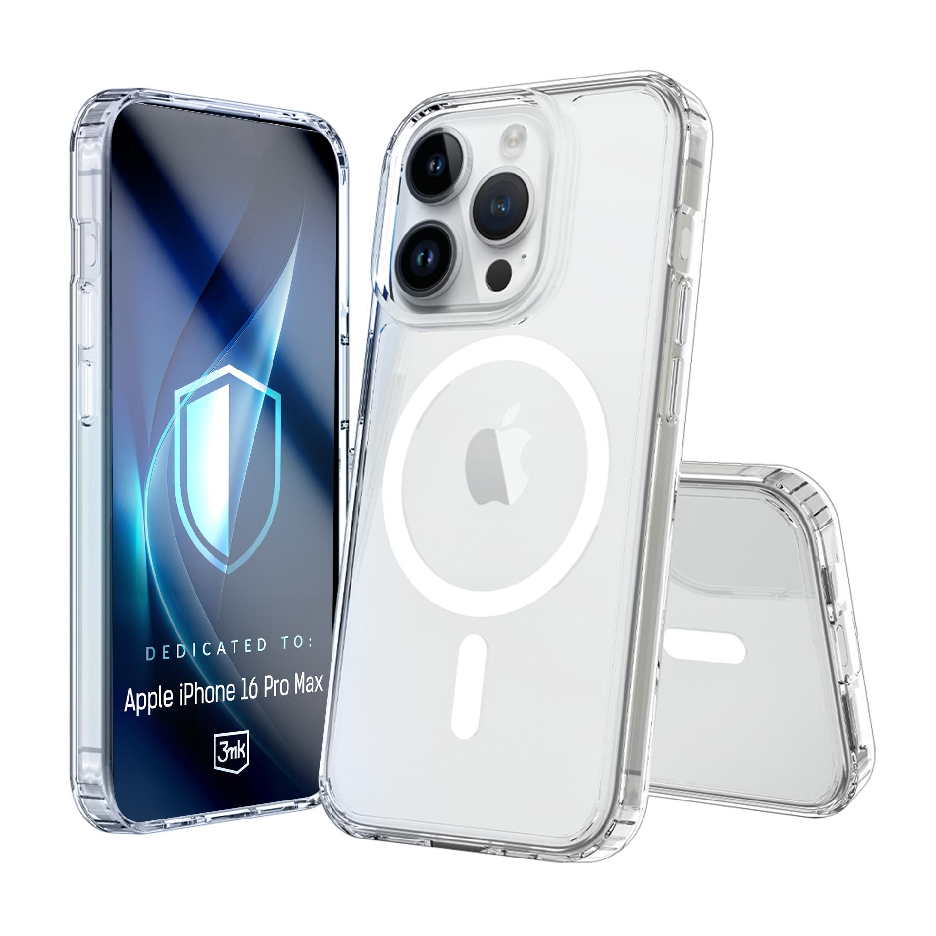 3mk Armor MagCase til iPhone 16 Pro Max – gennemsigtig