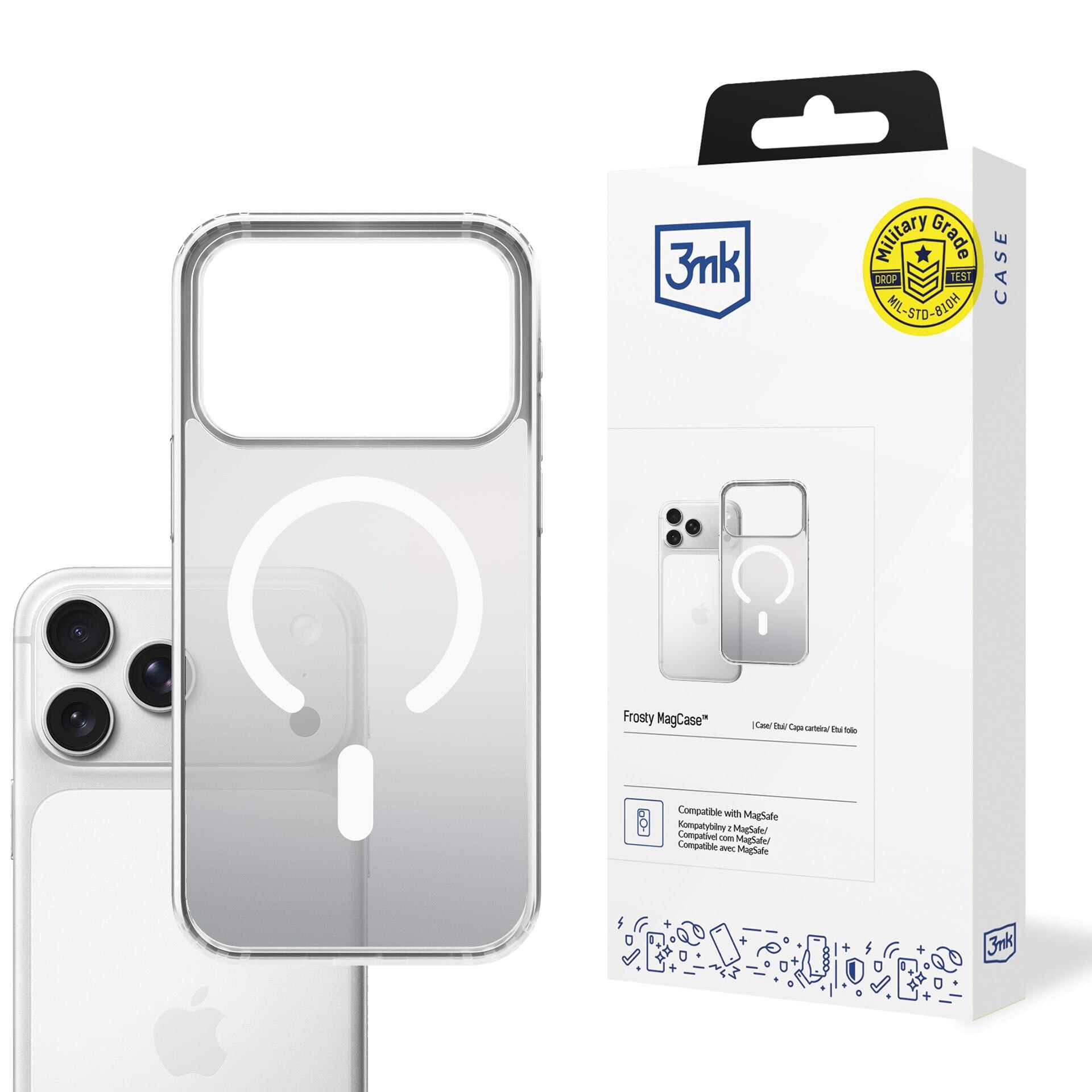 3mk Frosty MagCase til iPhone 17 Pro Max – hvid