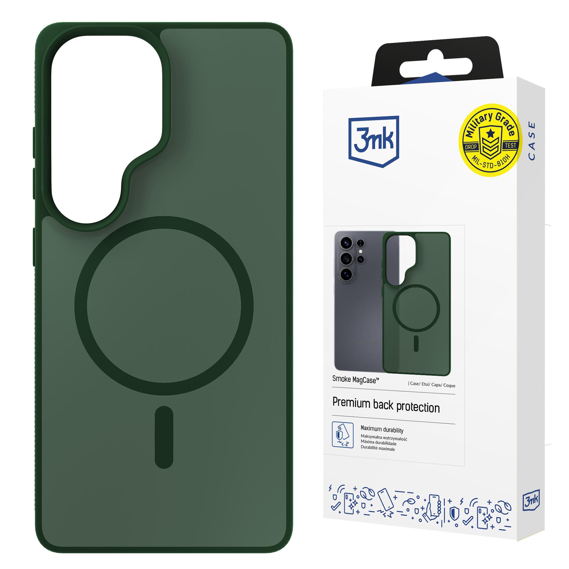 3mk Smoke MagCase til Samsung Galaxy S26 Ultra – grøn