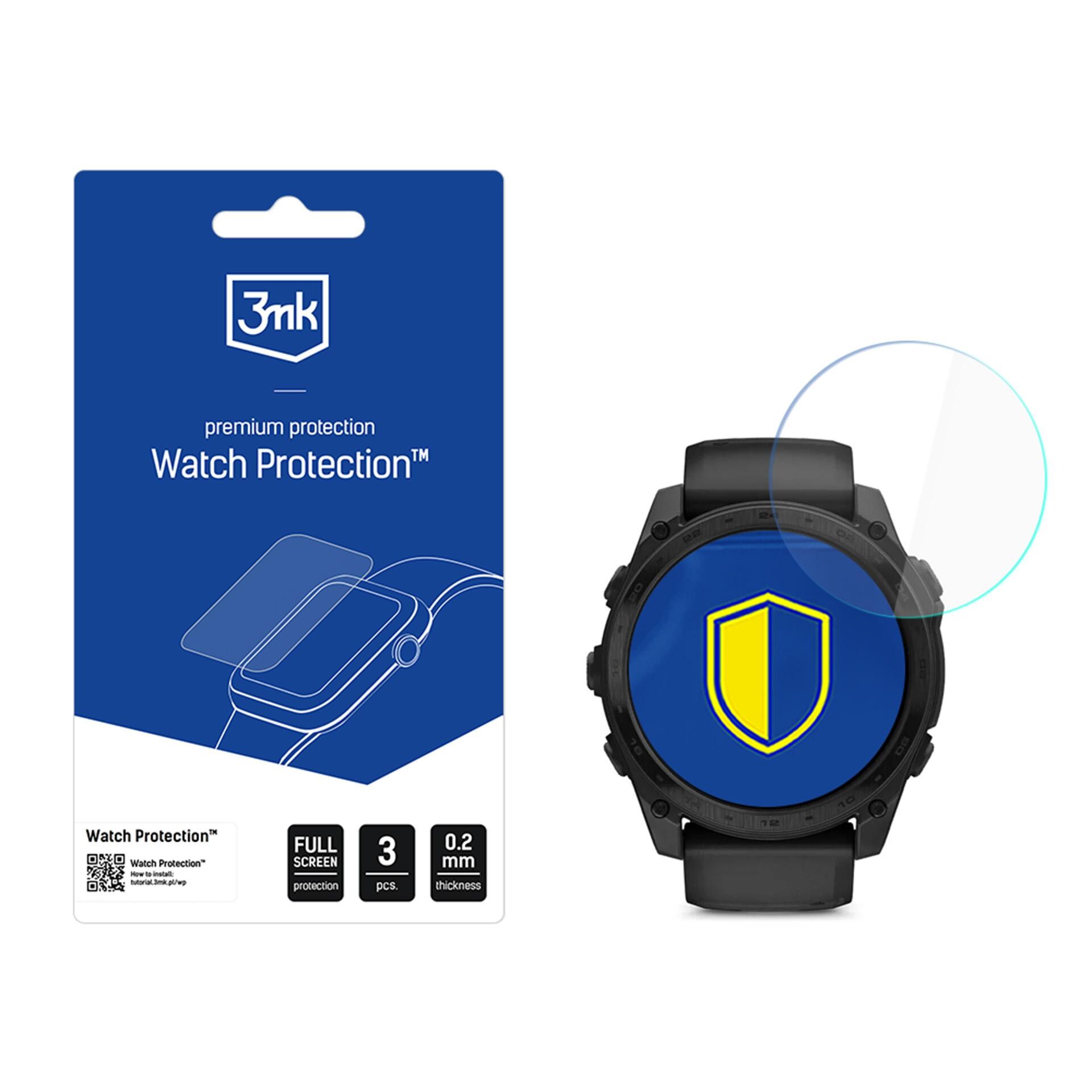 3mk Watch Protection FlexibleGlass hybridglas til Garmin Tactix 8 51 mm (AMOLED, solcelle)
