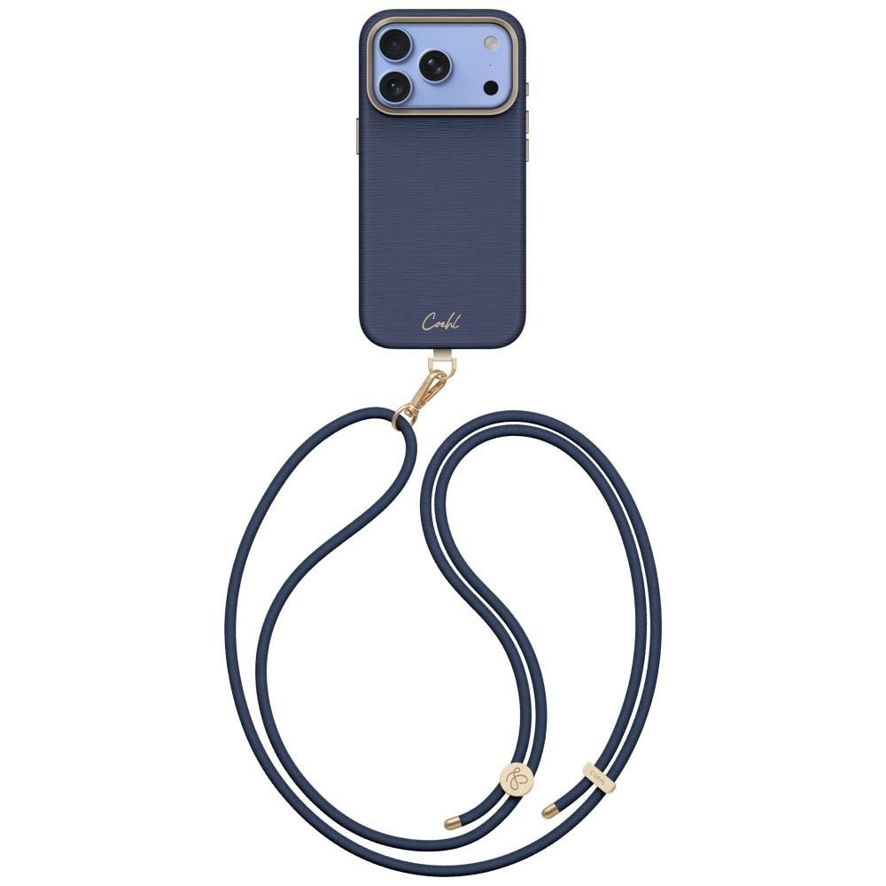 Uniq Coehl Mirelle magnetisk opladningsetui til iPhone 18 Pro / 17 Pro – blå