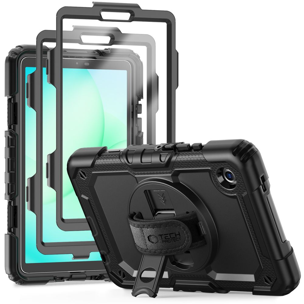 Tech-Protect Solid-etui til Samsung Galaxy Tab A9 / A11 8,7 X110 / X115 / X133 / X135 – Sort
