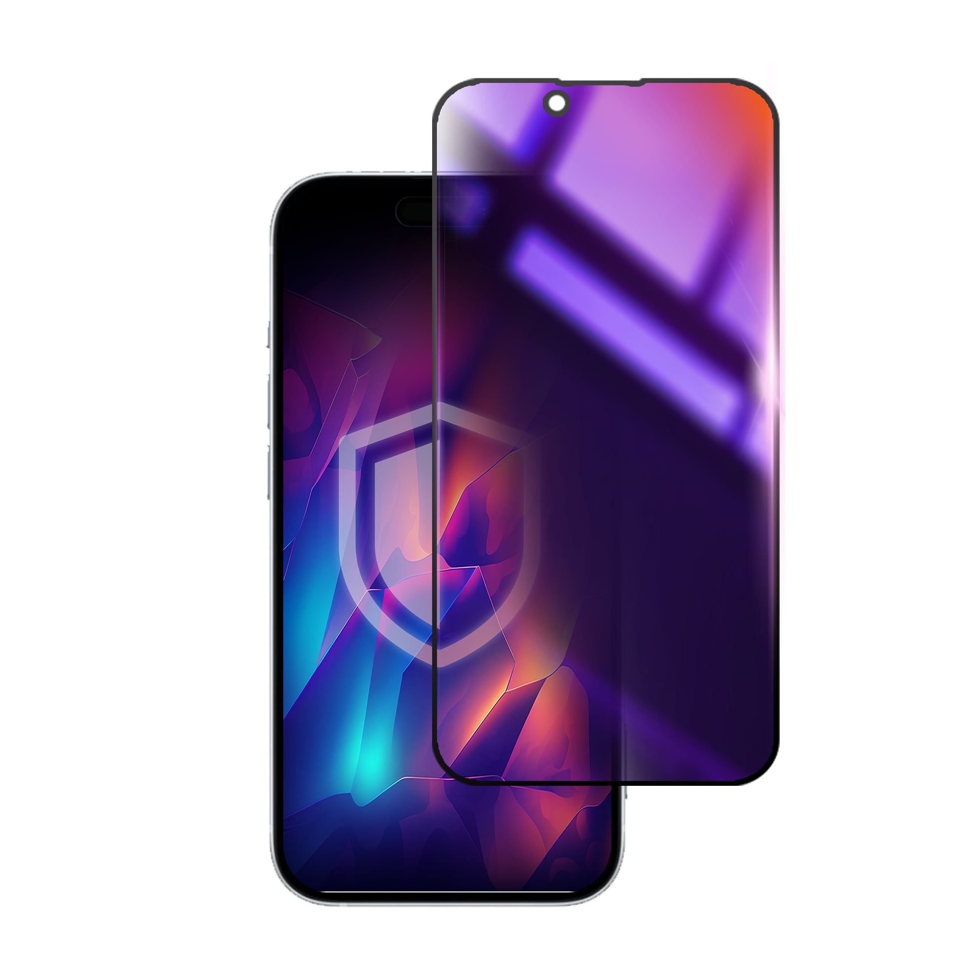 3mk Rainbow Privacy hærdet glas til Apple iPhone 16e