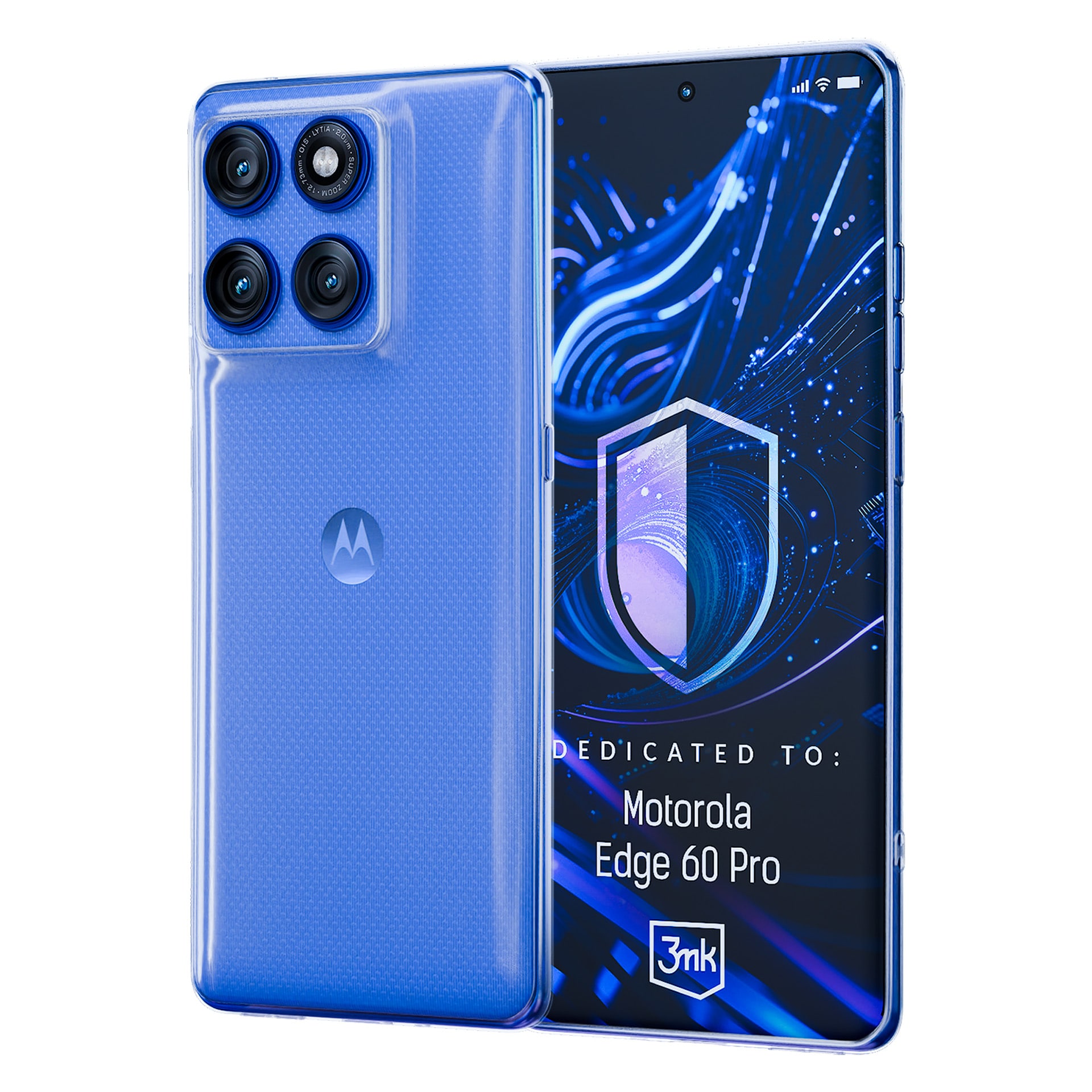 3mk gennemsigtigt cover til Motorola Edge 60 Pro – gennemsigtigt