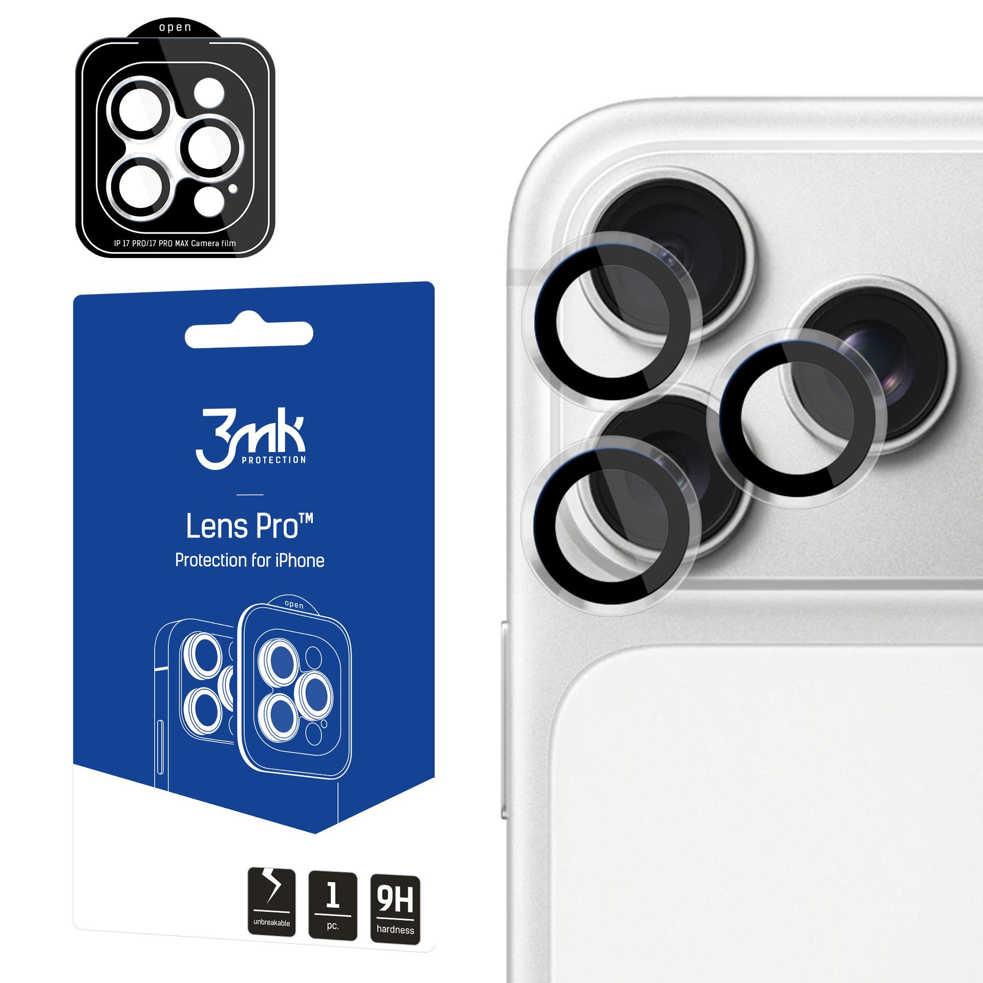 3mk Lens Protection Pro kameralinsglas til Apple iPhone 17 Pro /17 Pro Max – gennemsigtigt