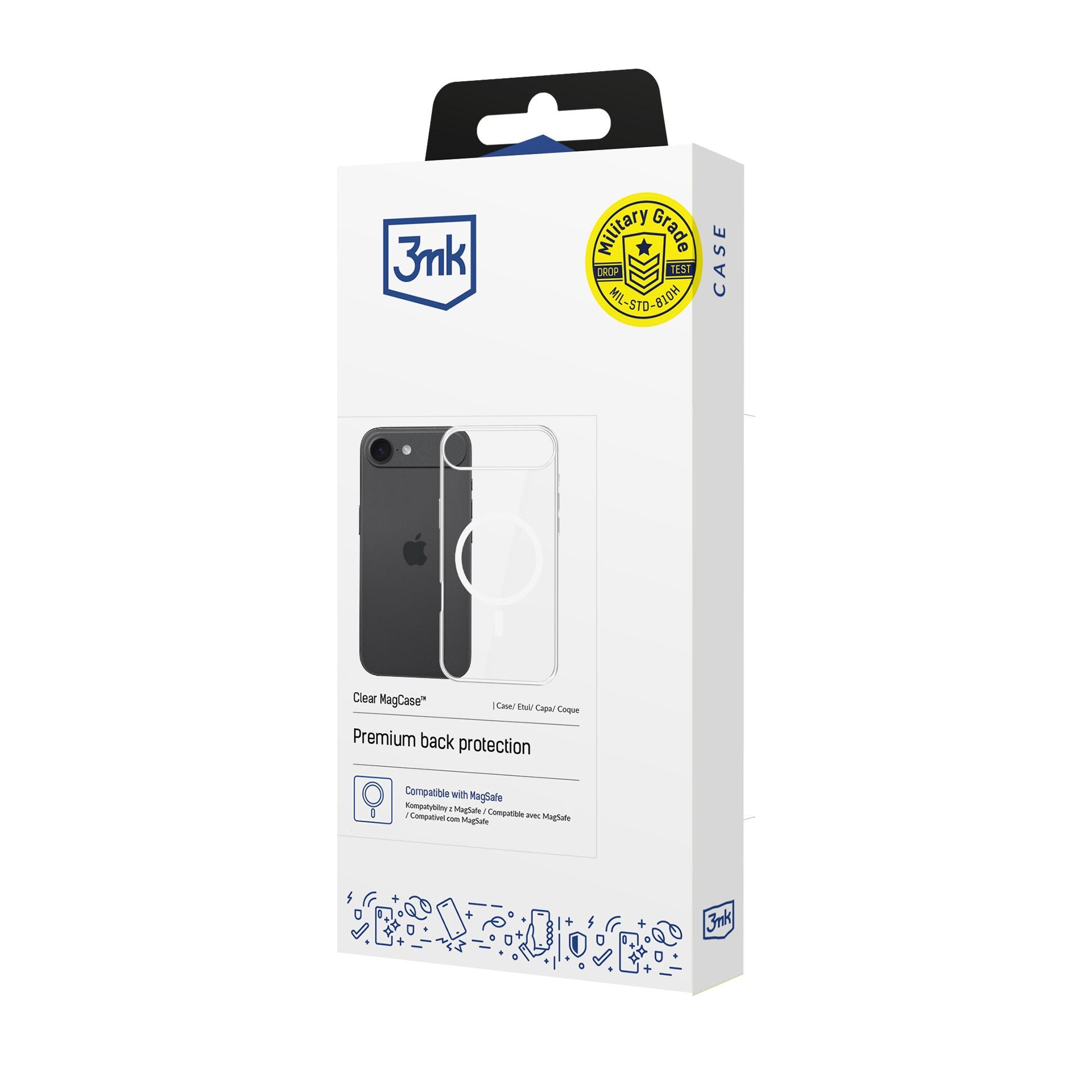 3mk Clear MagCase til Apple iPhone 17 Air – gennemsigtig