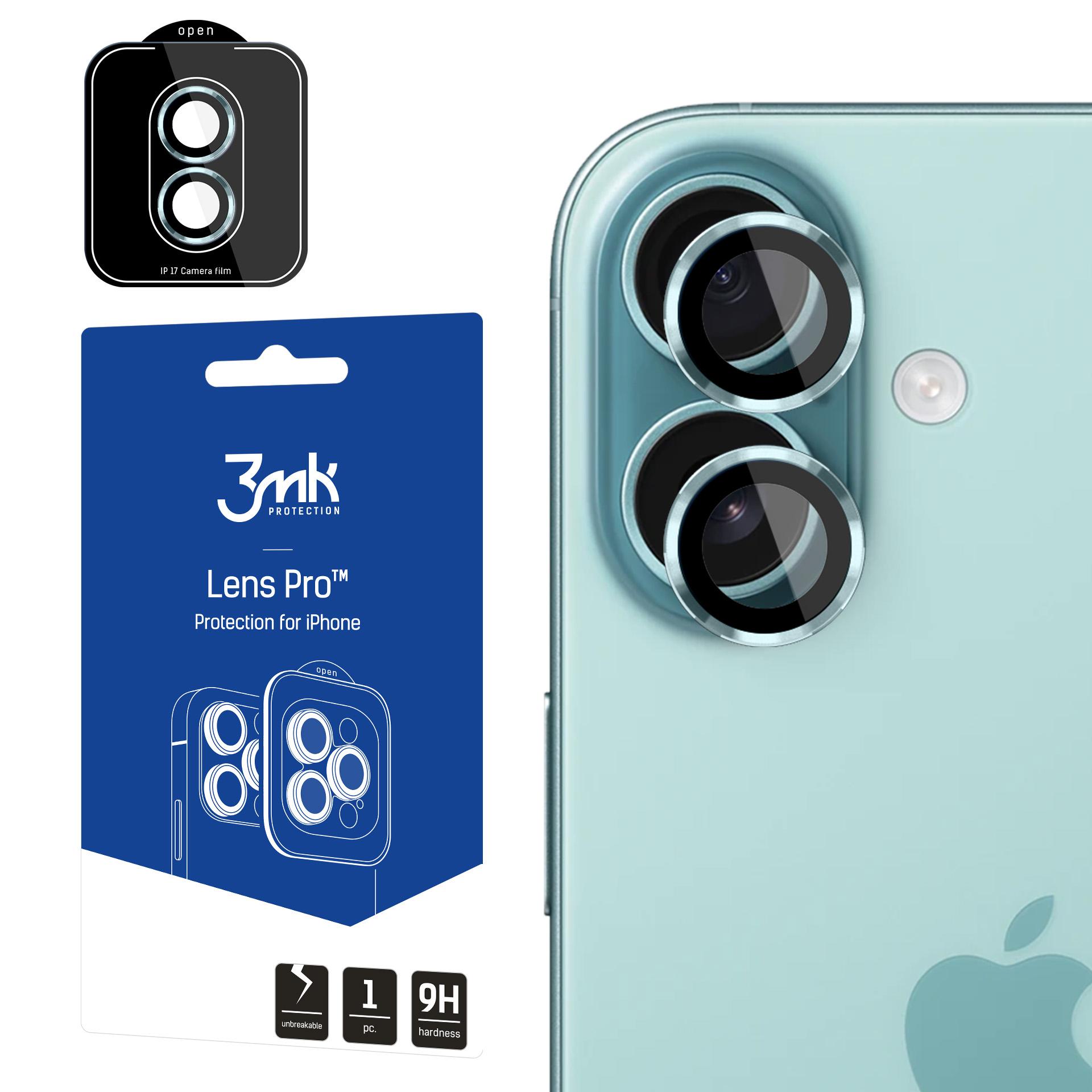 3mk Lens Protection Pro hærdet glas til iPhone 17 – grøn