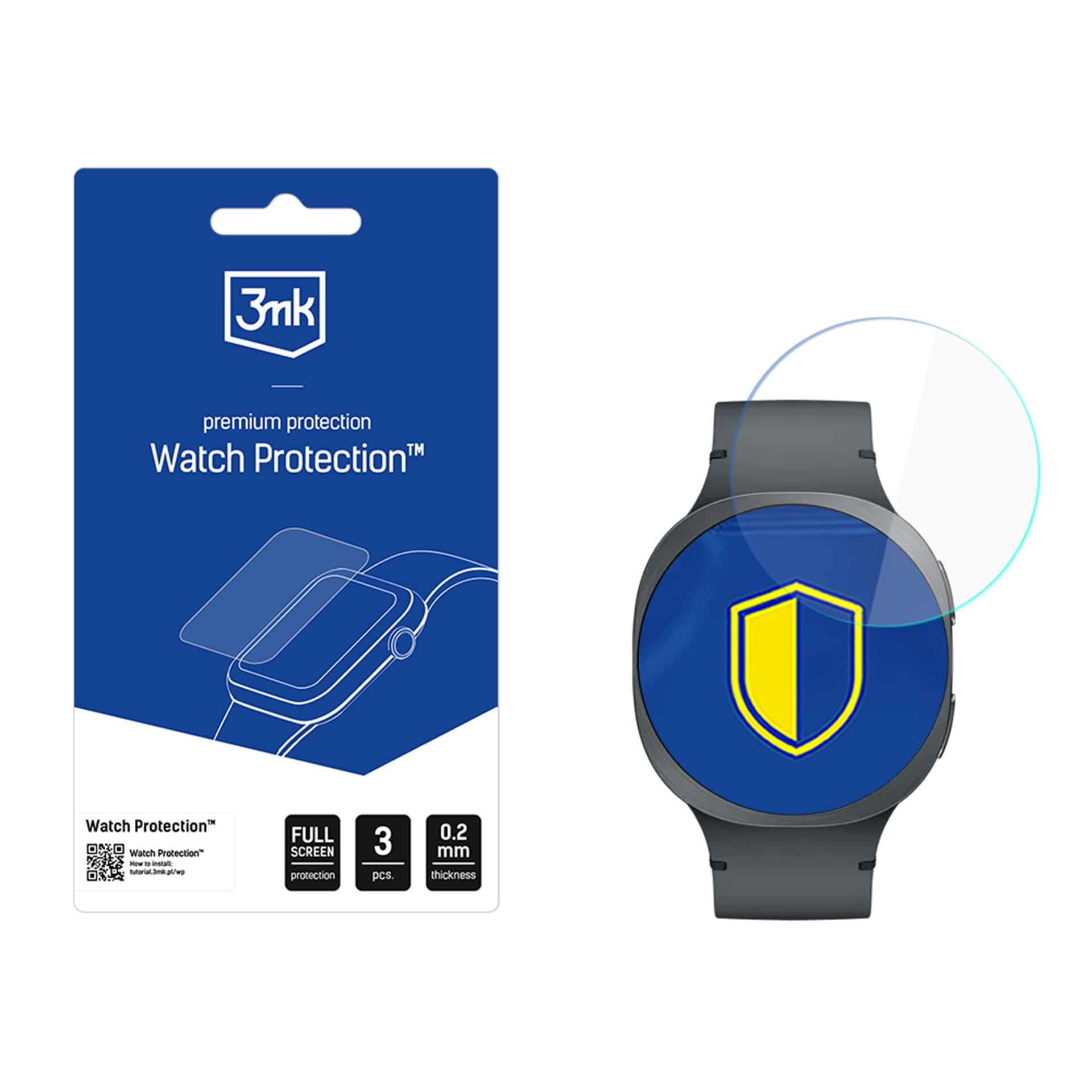 3mk Watch Protection FlexibleGlass hybridglas til Samsung Galaxy Watch 8 44 mm