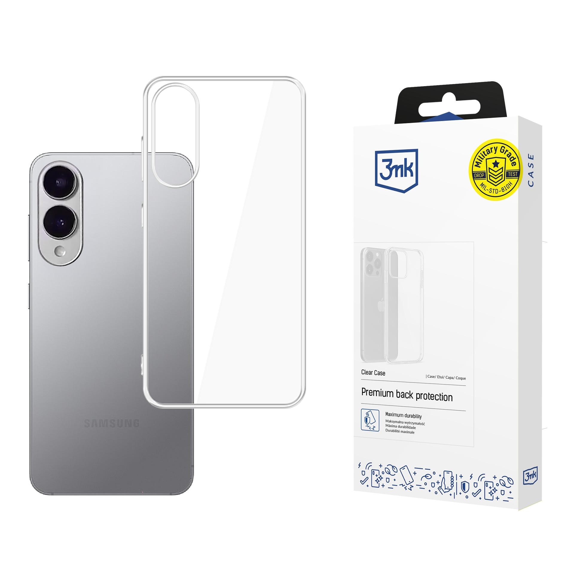 3mk gennemsigtigt cover til Samsung Galaxy S25 Edge – gennemsigtigt